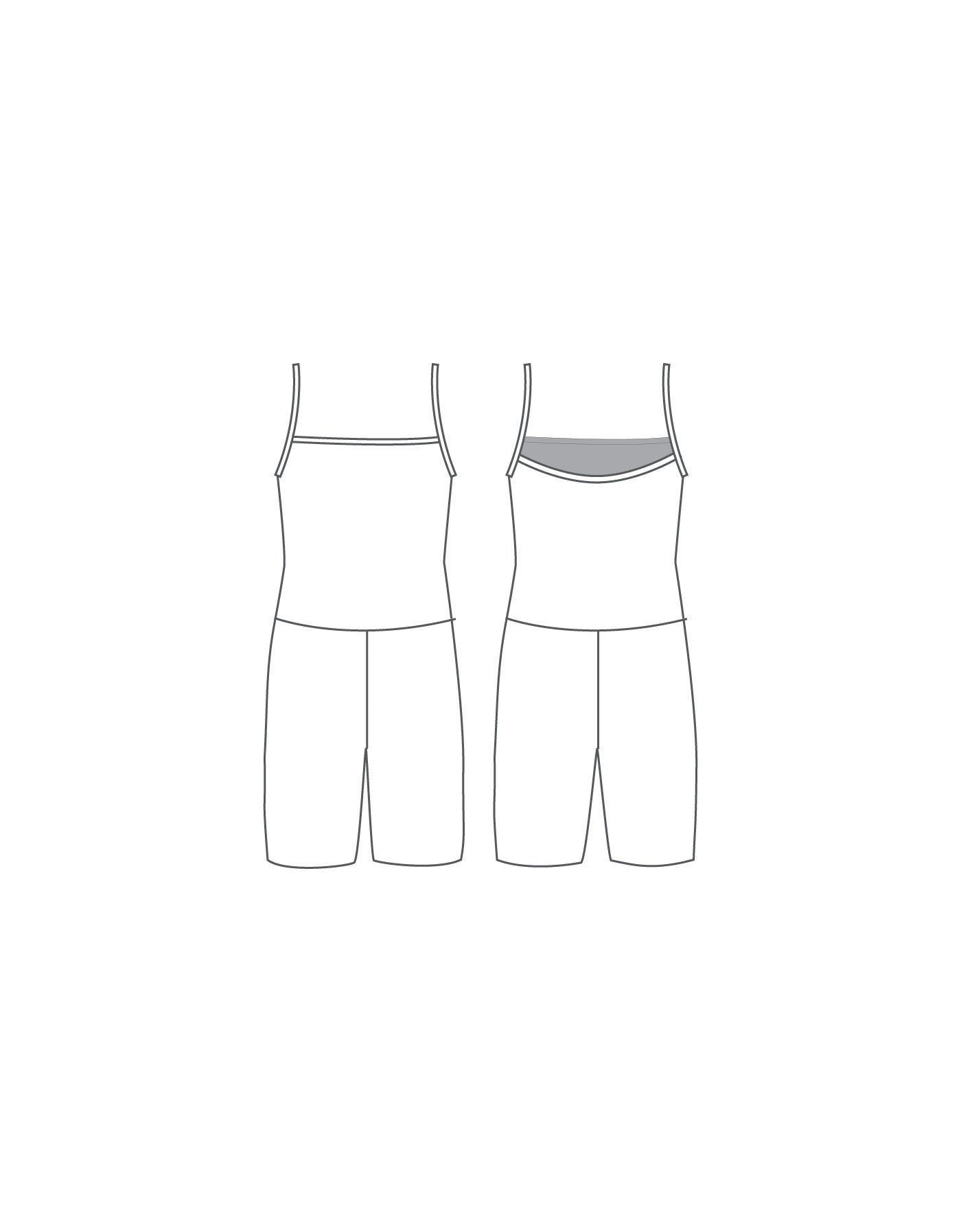 Custom Inked Camisole Bike Short Biketard - Lycra