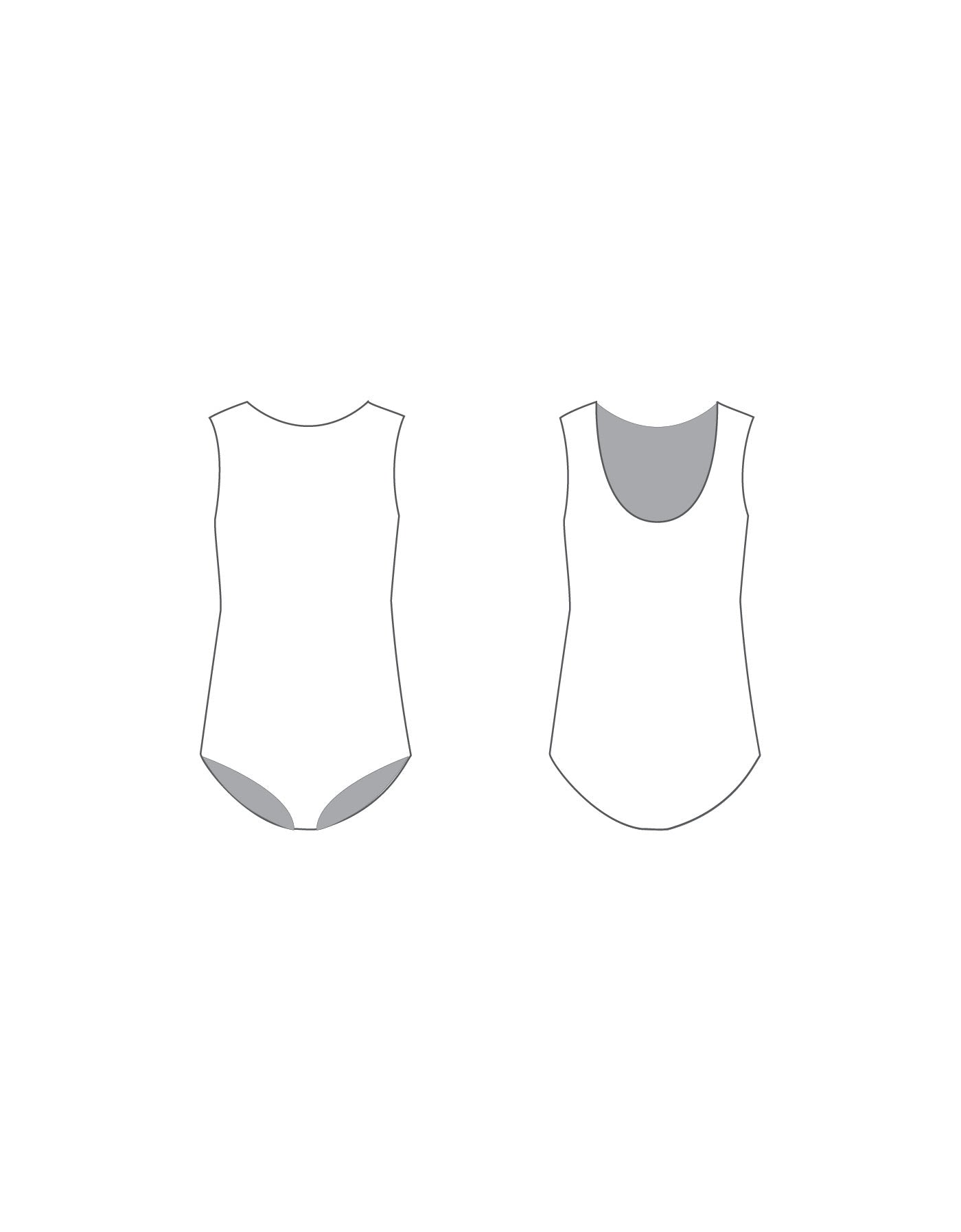 Custom Inked Tank Leotard - Lycra
