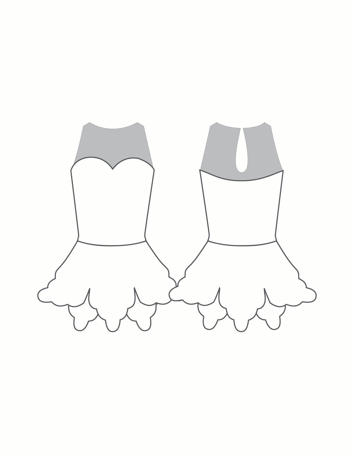 Custom Inked Waltz Of the Flowers - Lycra
