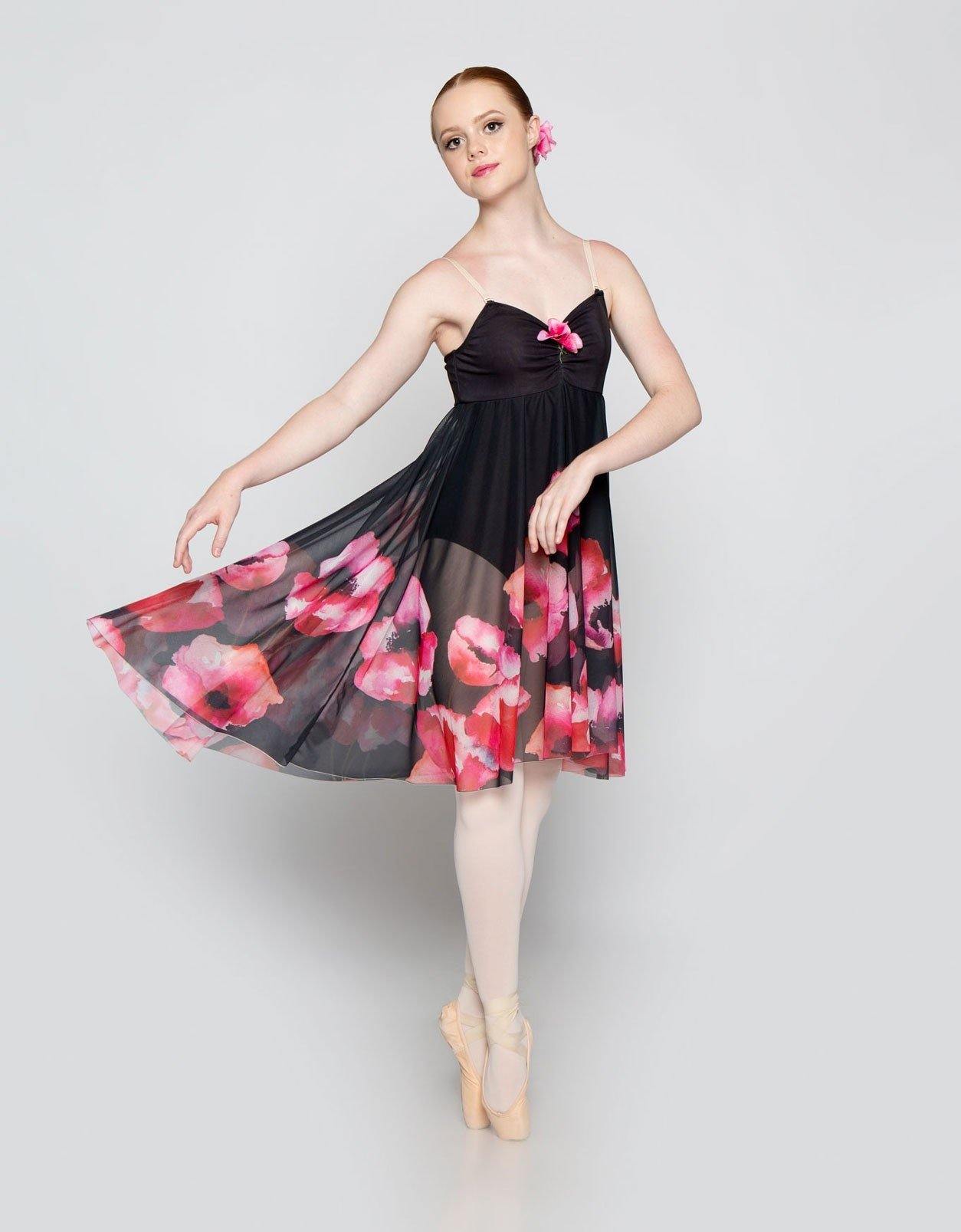 Bouquet Chiffon Short Dress -Test
