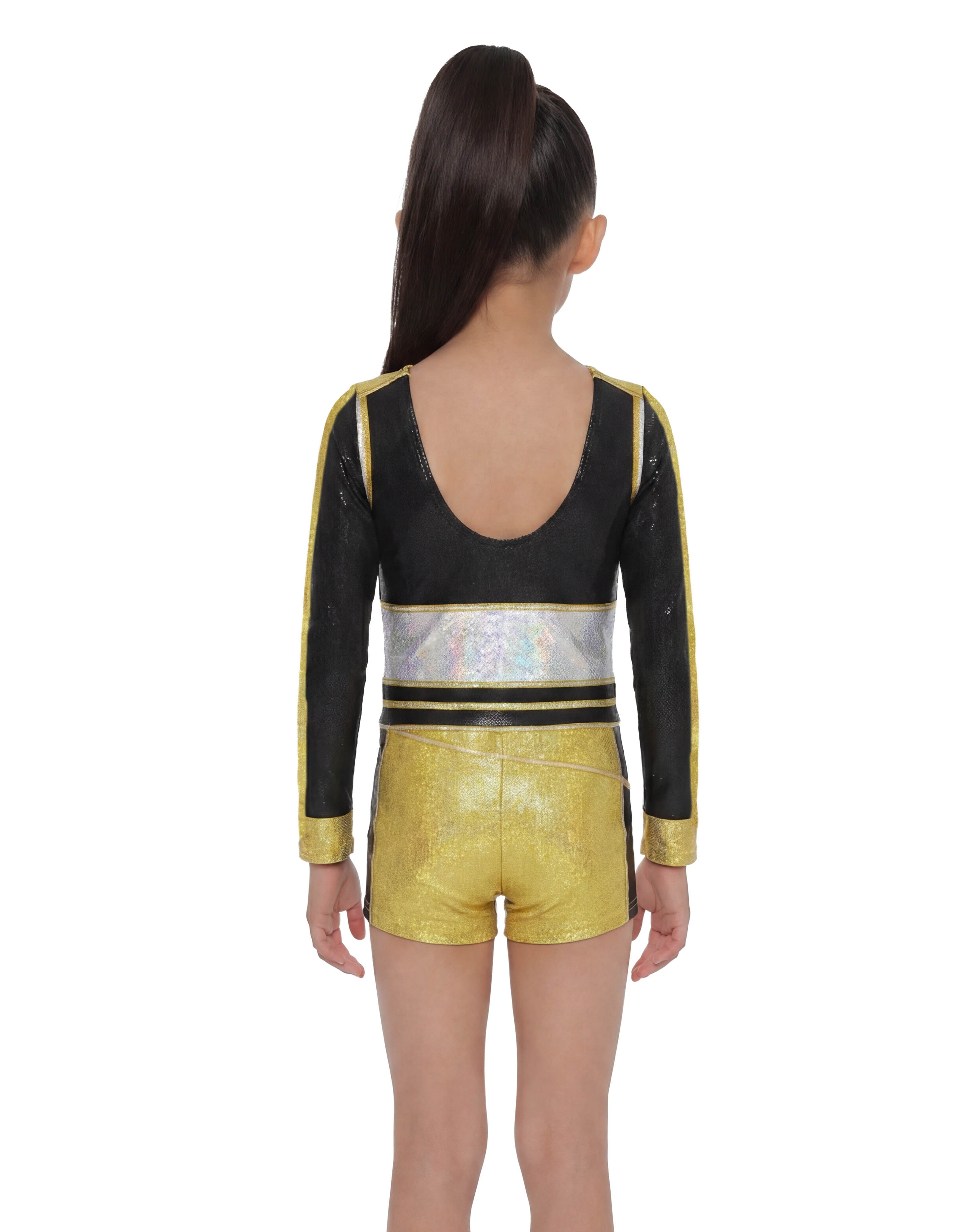 Golden Biketard Long Sleeve Biketard