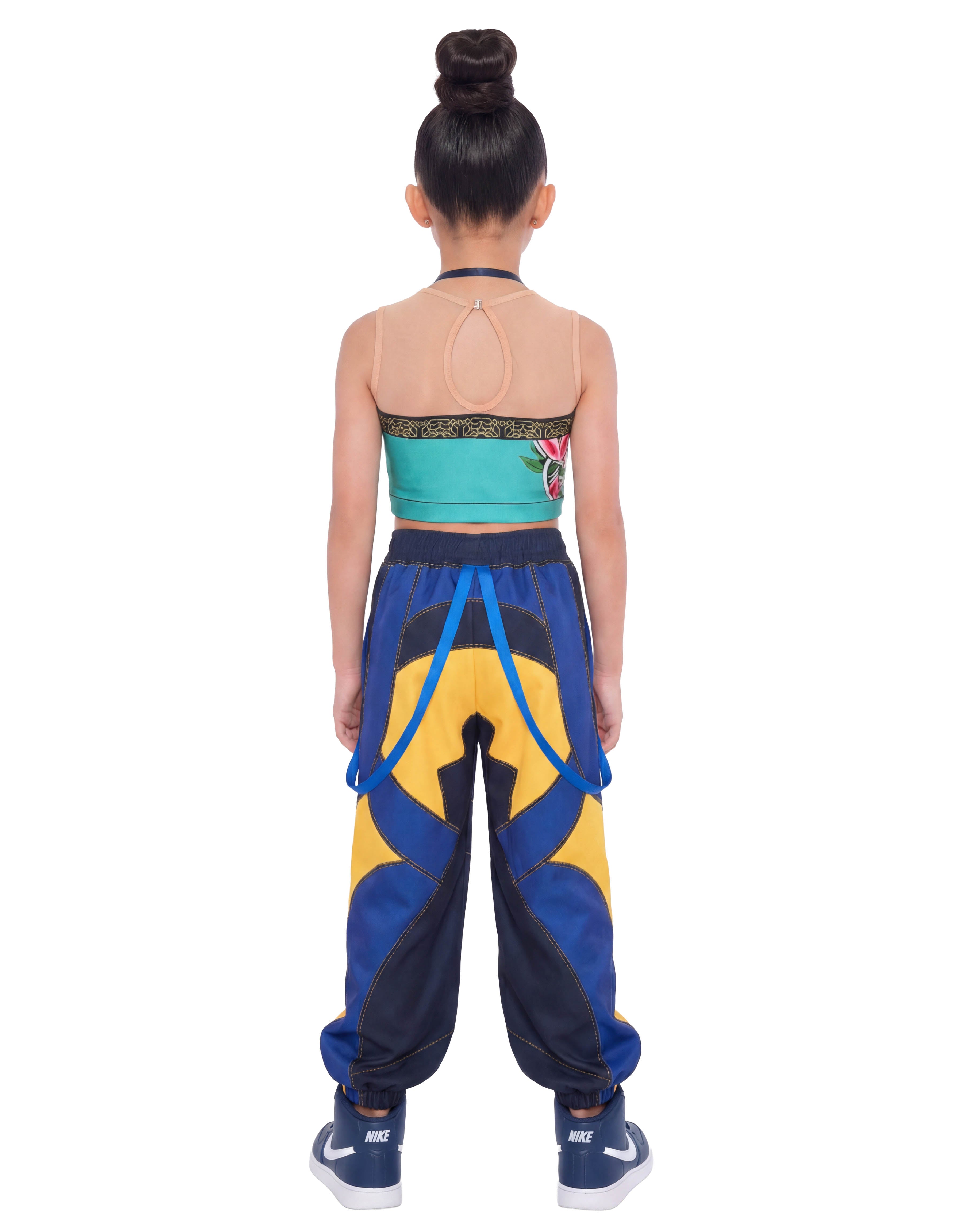Demon Huntress Parachute Pants with Straps