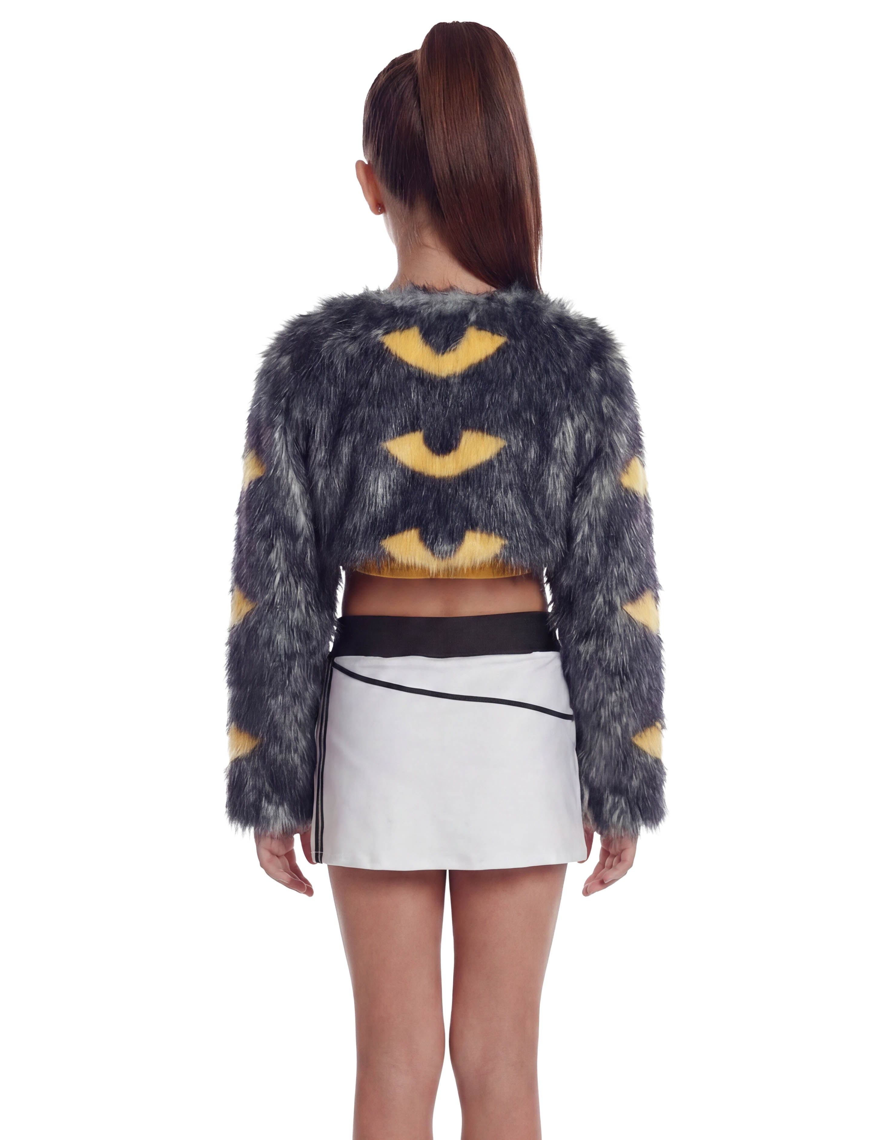 Demon Crows Overlap Panel Skort with Waistband and Panty