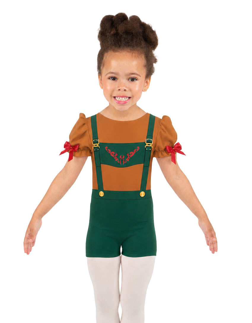 Prickles Puff Sleeve Biketard