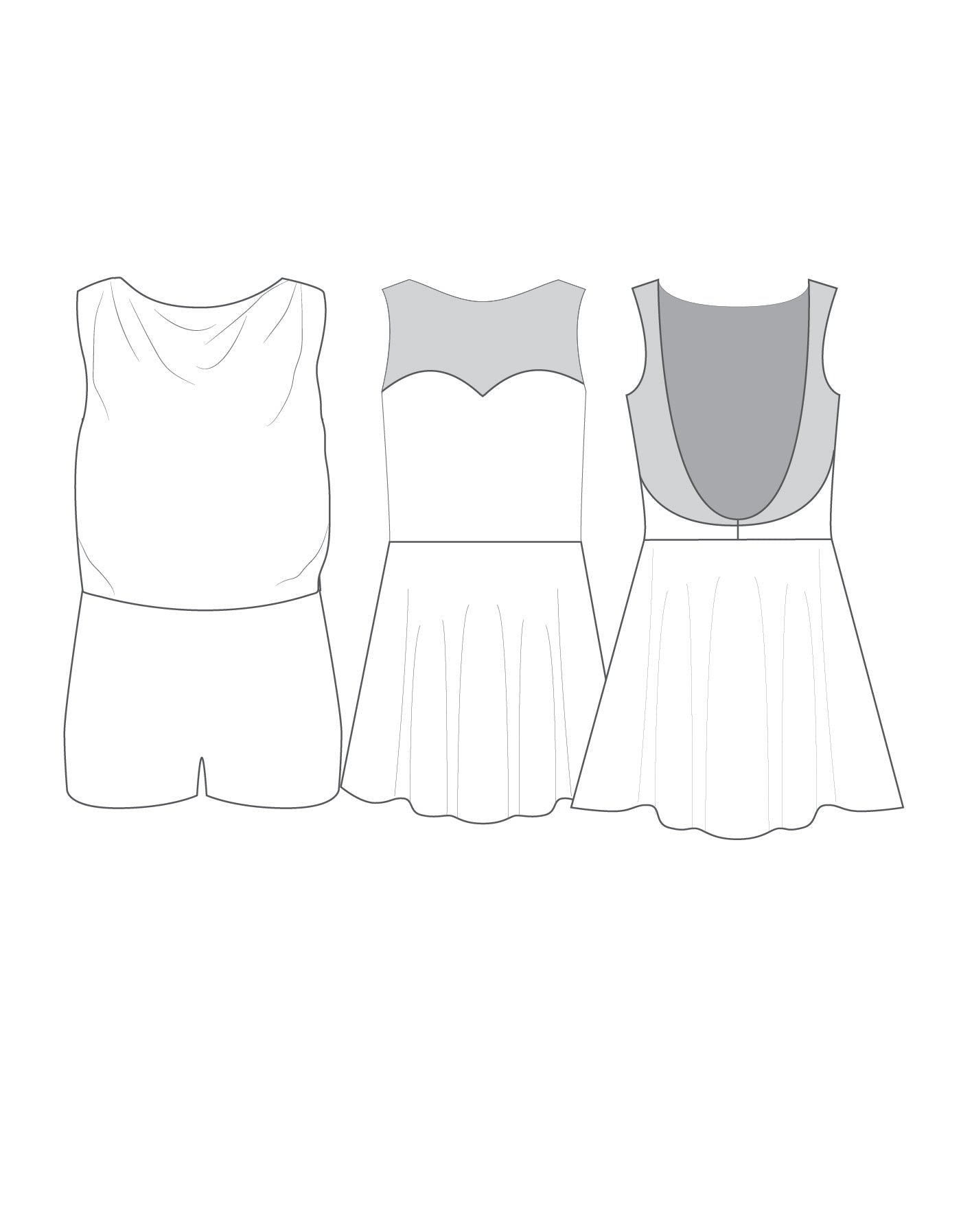 Custom Inked Mesh Sweetheart Convertible Dress - Lycra & Mesh