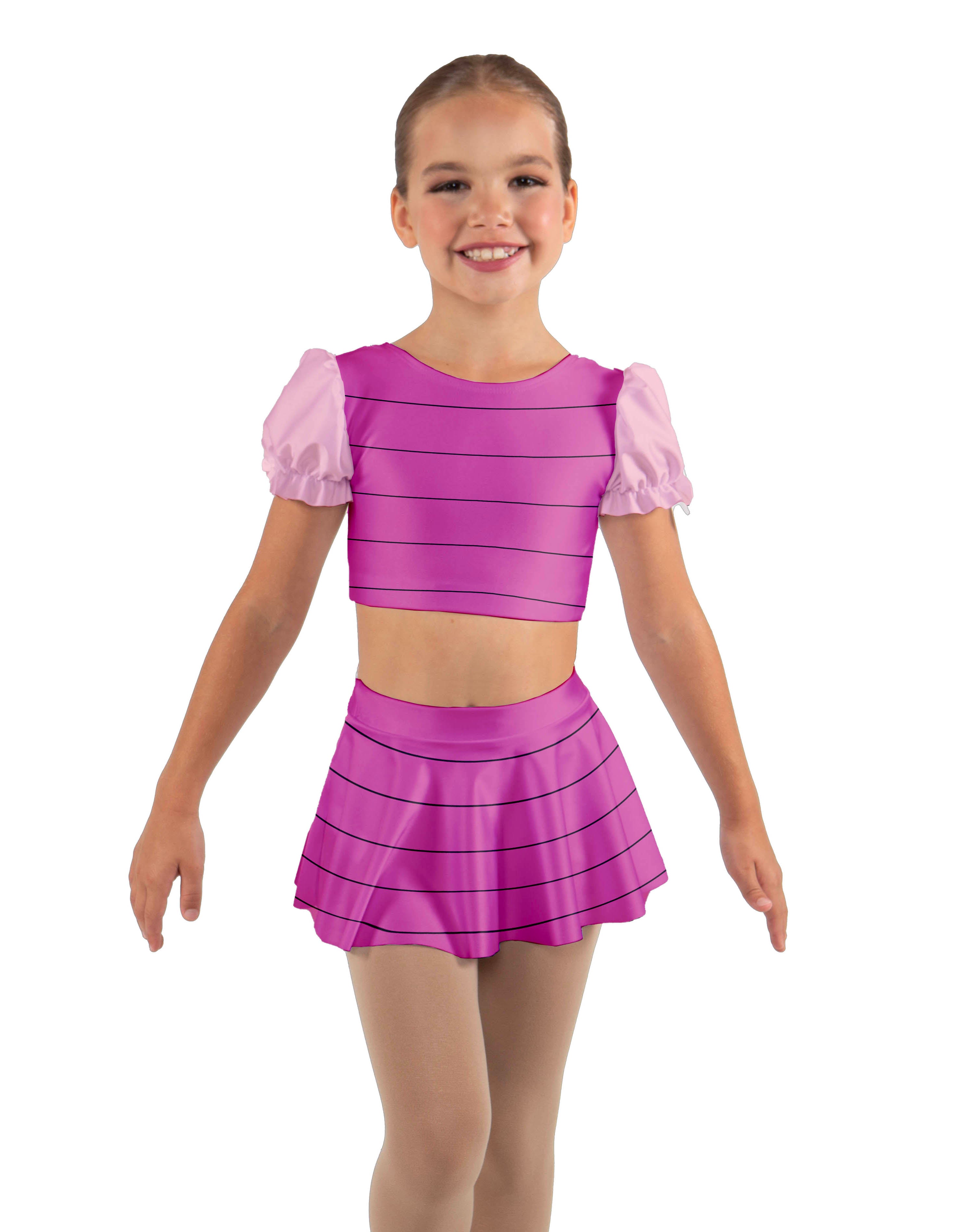 Little Piglet Puff Sleeve Crop Top
