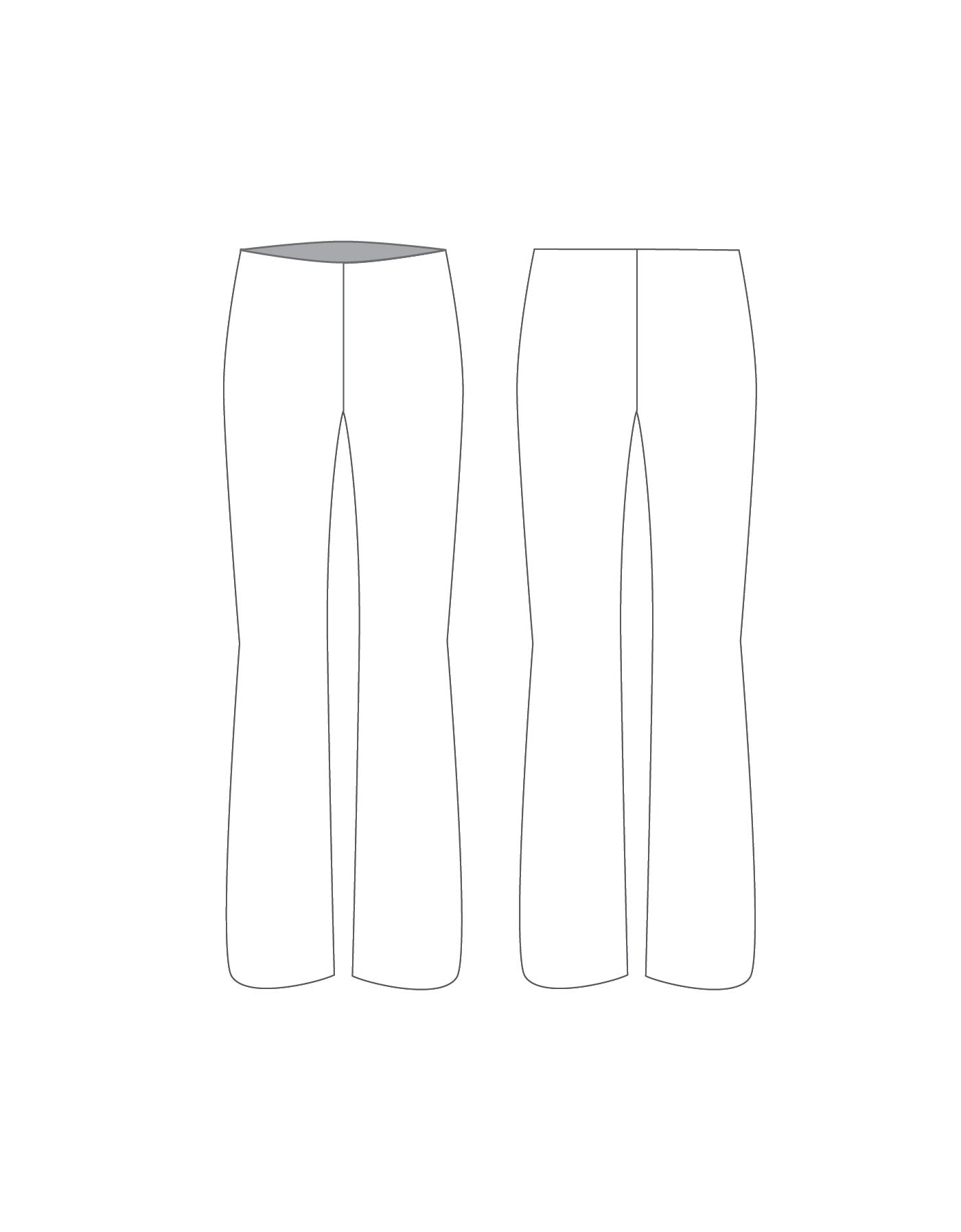Custom Inked Flare Pant - Lycra w Lining