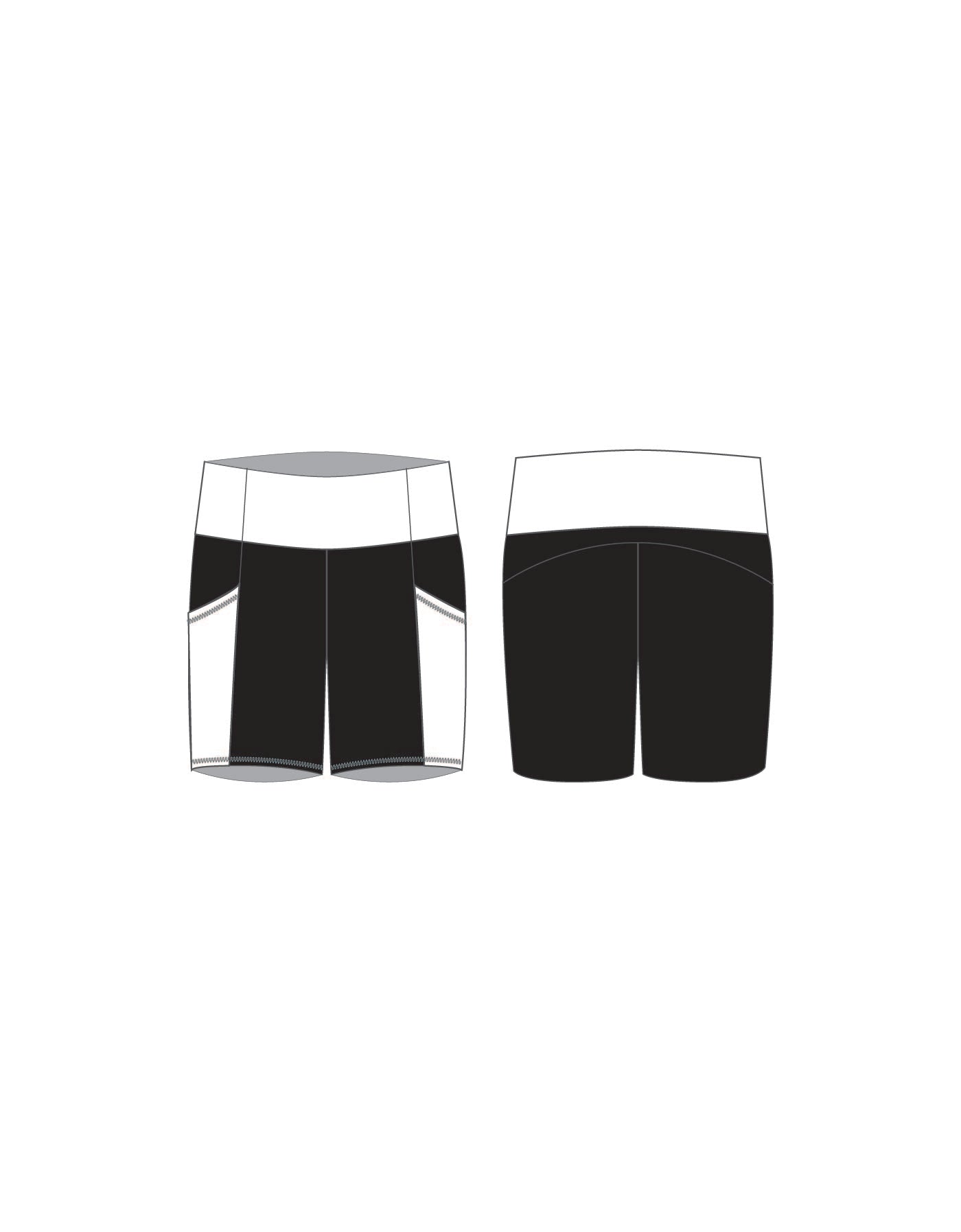 Custom Inked Popcolour Pocket Bike Shorts - Flat Supplex