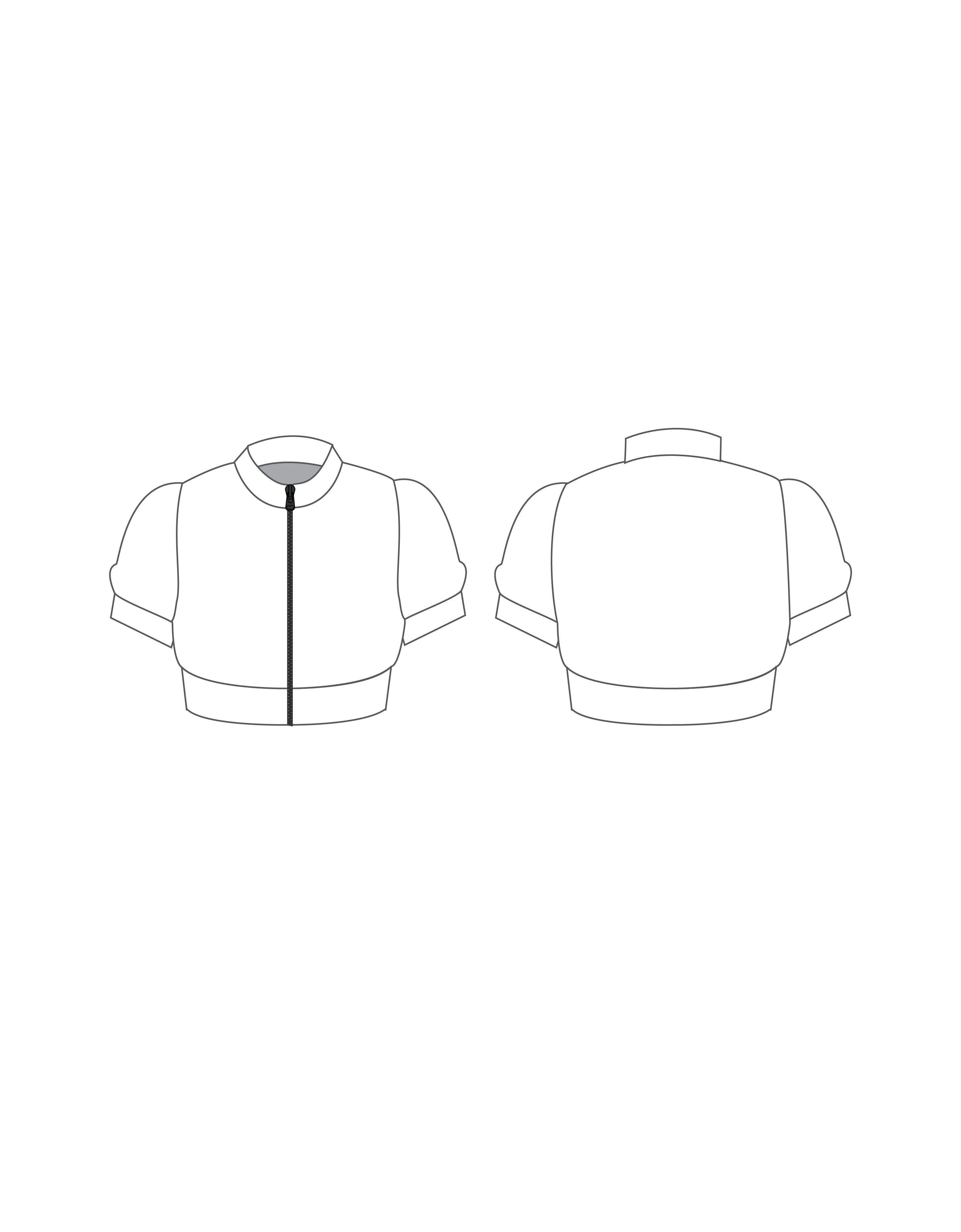 Custom Inked Short Sleeve Crop Jacket - Lycra