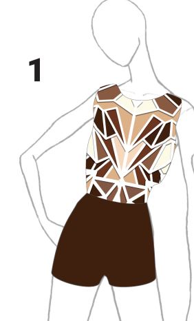 Custom Stained Glass Convertible Tank Dress