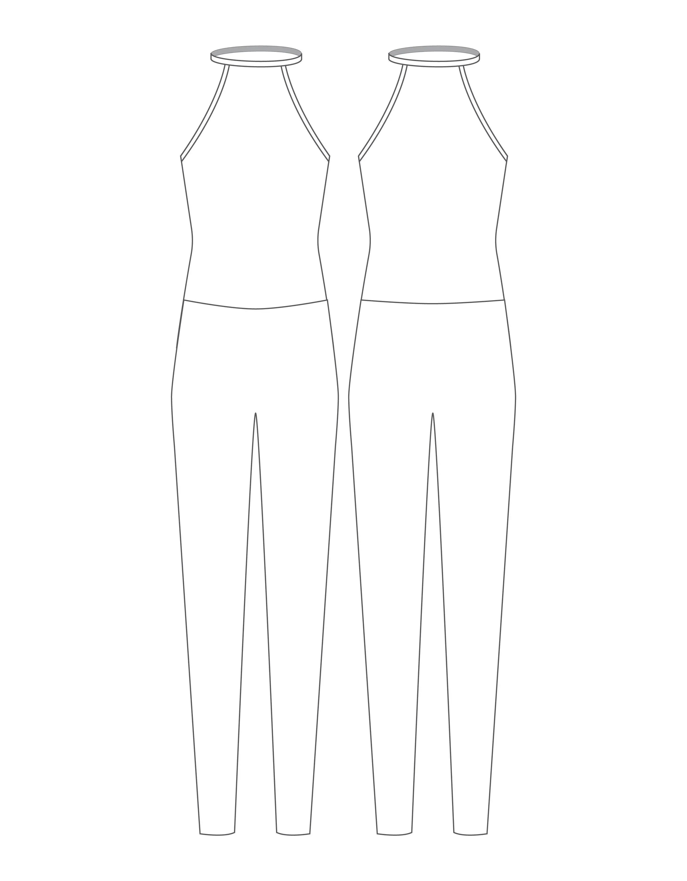 Custom Monarch Halter Covered Back Unitard