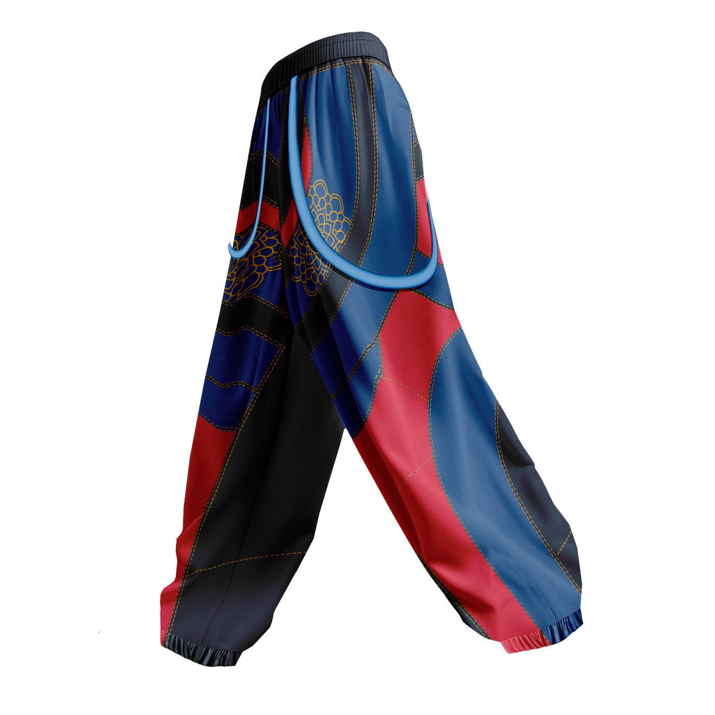 Demon Huntress Parachute Pants with Straps
