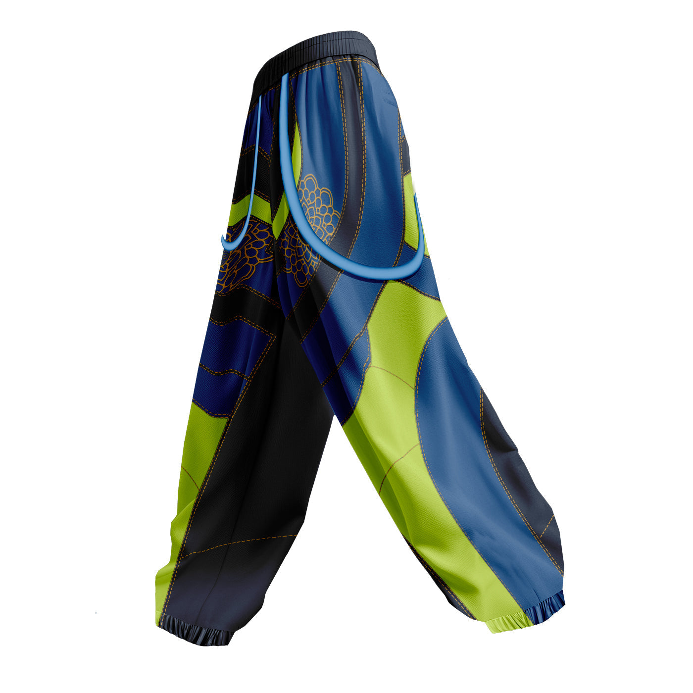 Demon Huntress Parachute Pants with Straps