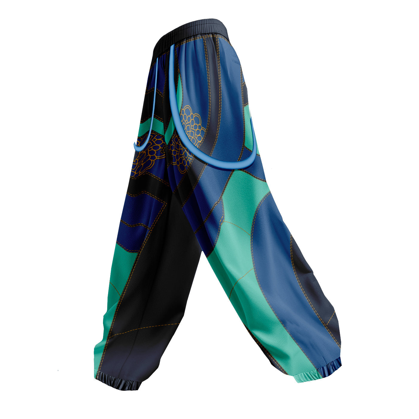 Demon Huntress Parachute Pants with Straps