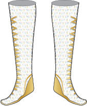 Huntress Golden Boot Covers
