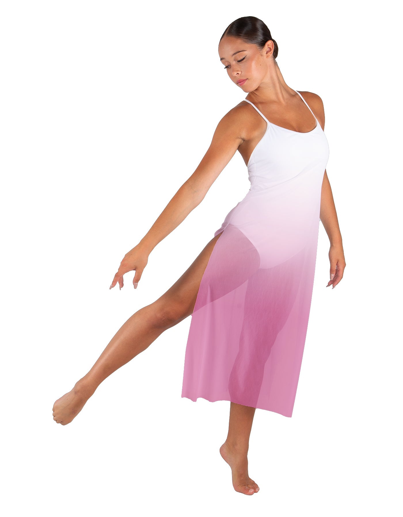 Poetic Long Chiffon Panel Dress