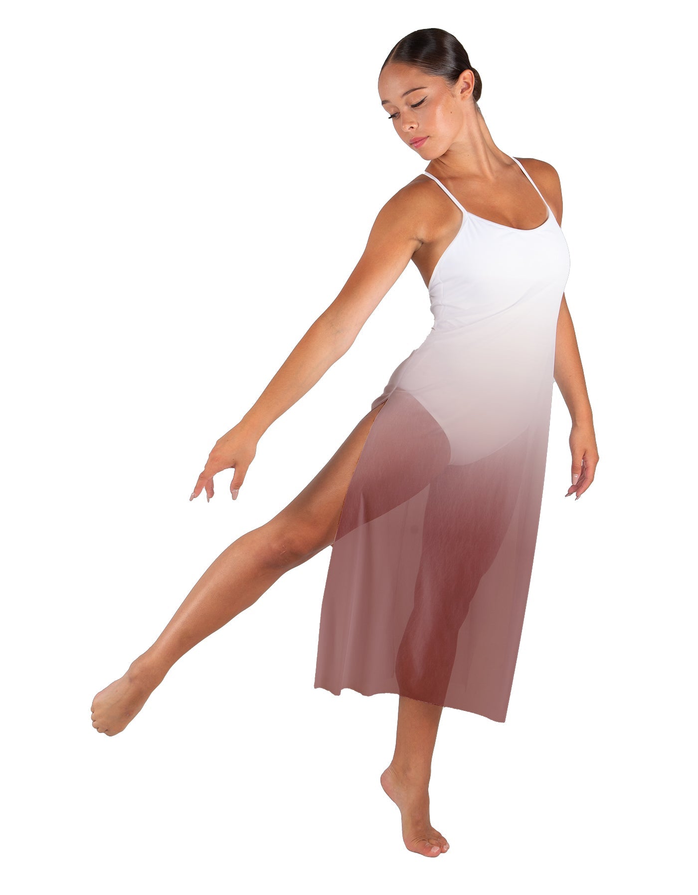 Poetic Long Chiffon Panel Dress