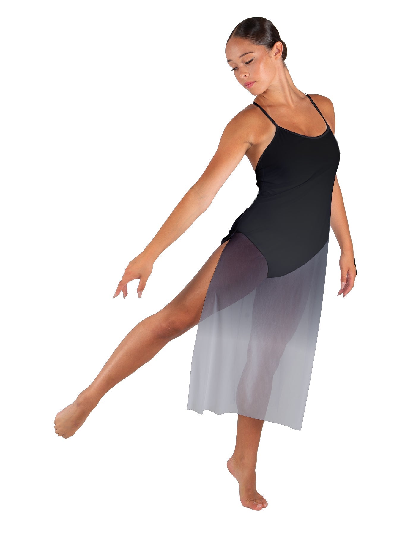 Soulful Long Chiffon Panel Dress