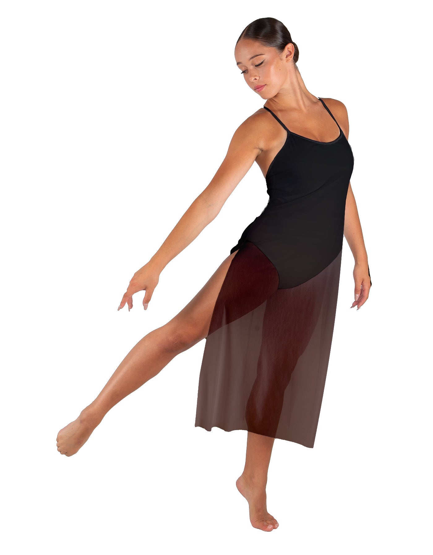 Soulful Long Chiffon Panel Dress