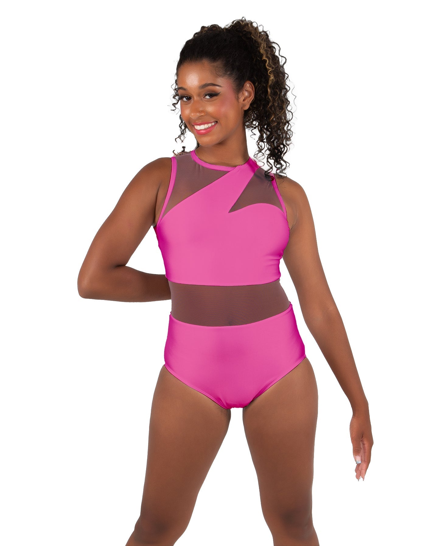 Solid Lycra Ambition Sleeveless Leotard