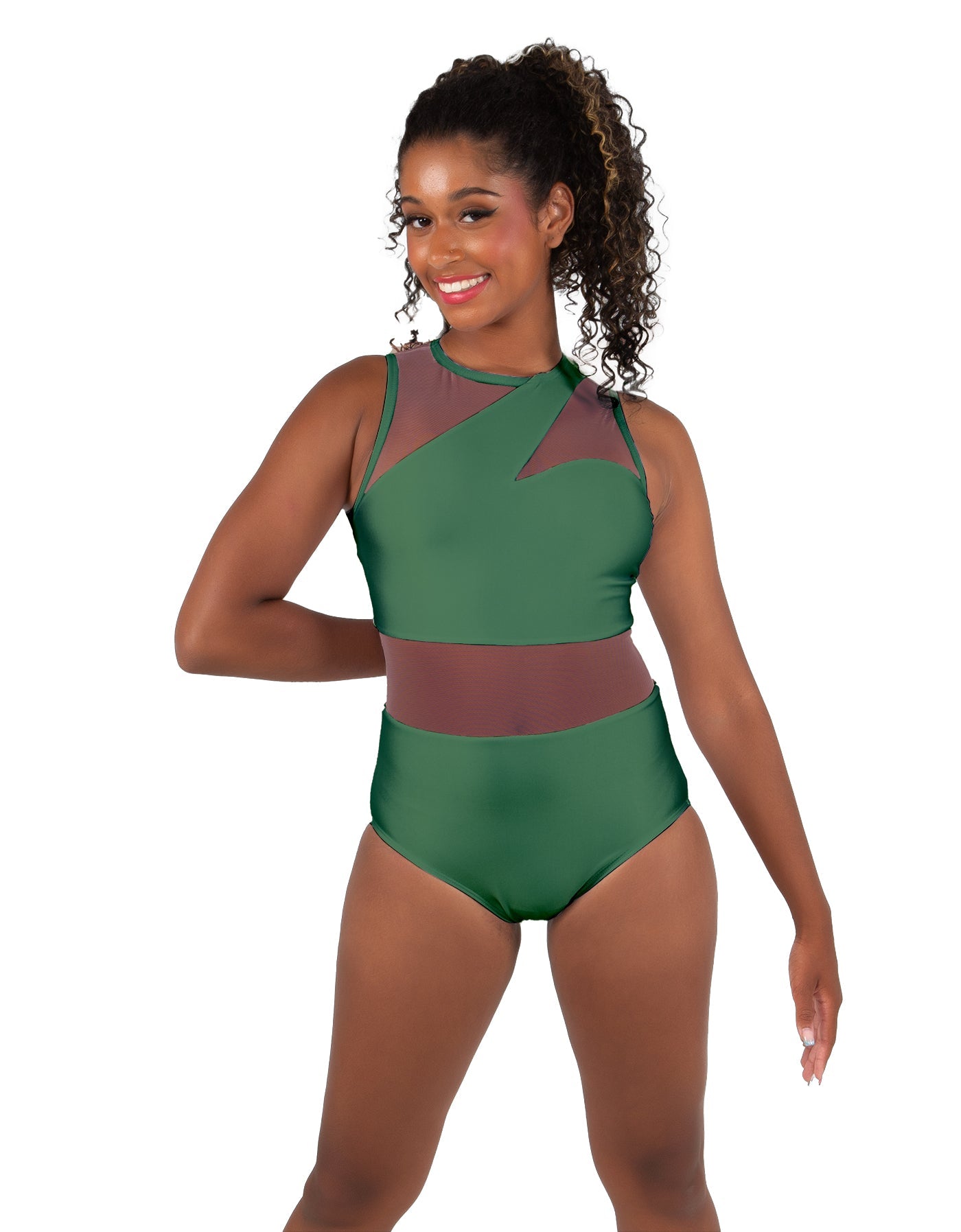 Solid Lycra Ambition Sleeveless Leotard