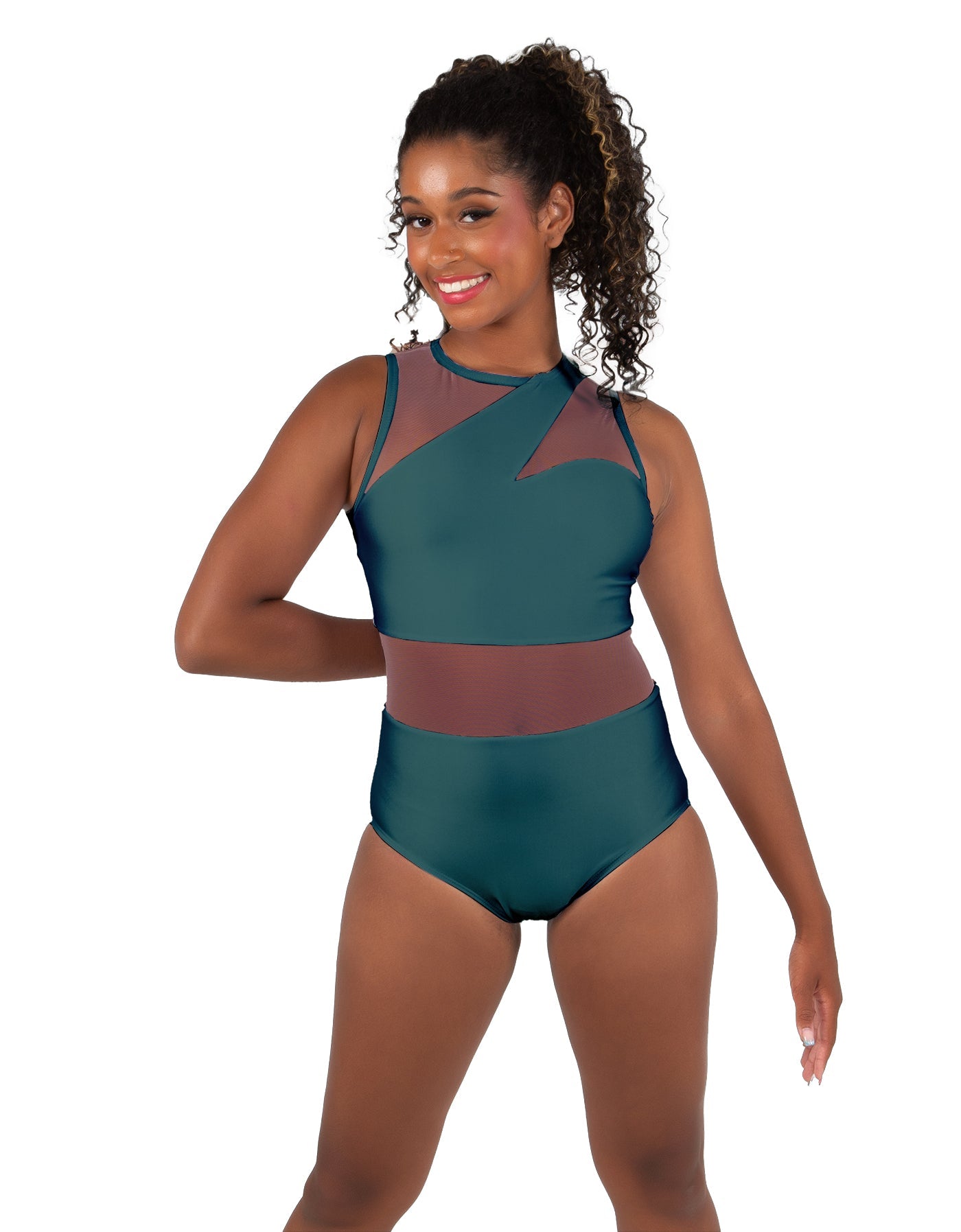 Solid Lycra Ambition Sleeveless Leotard