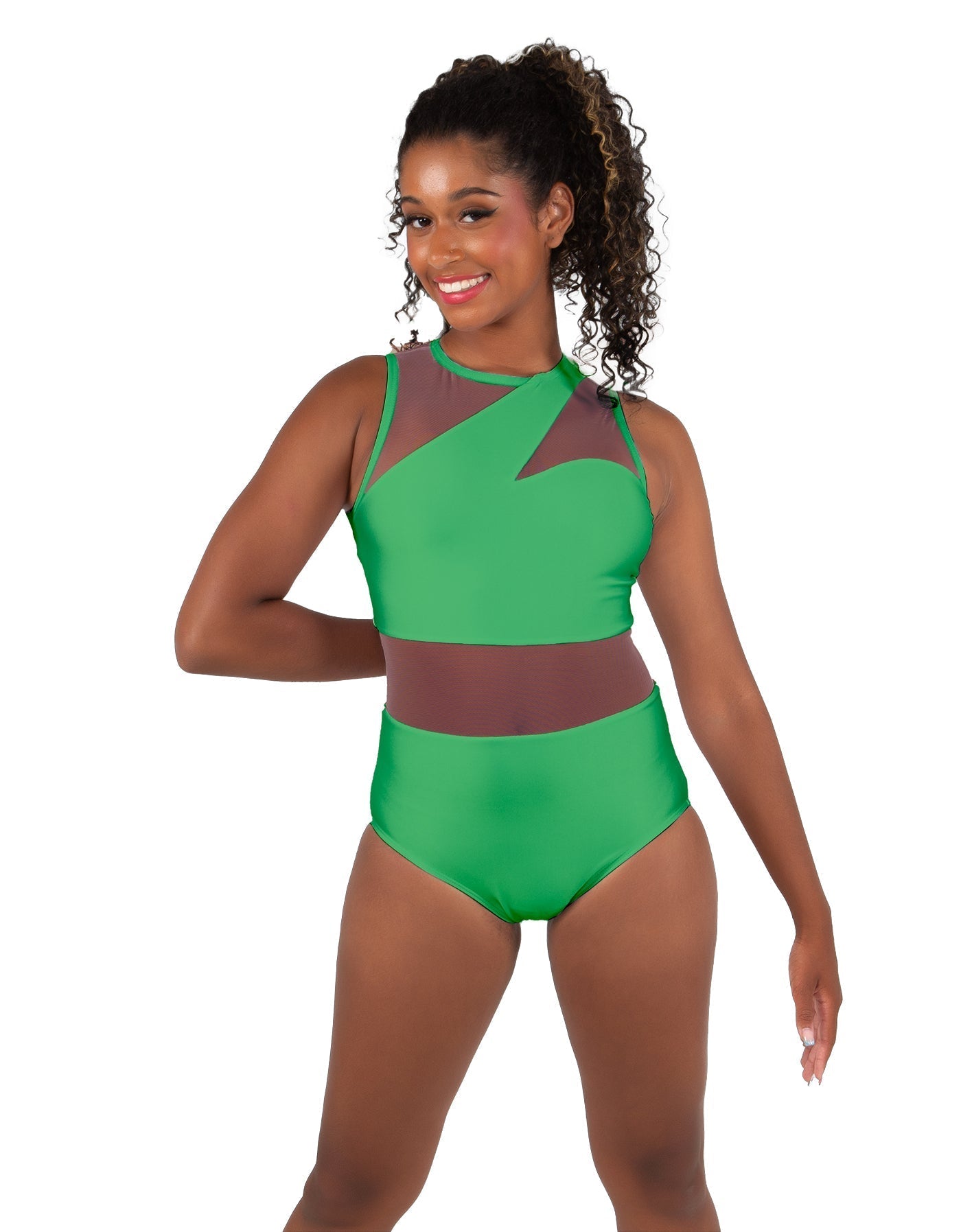 Solid Lycra Ambition Sleeveless Leotard