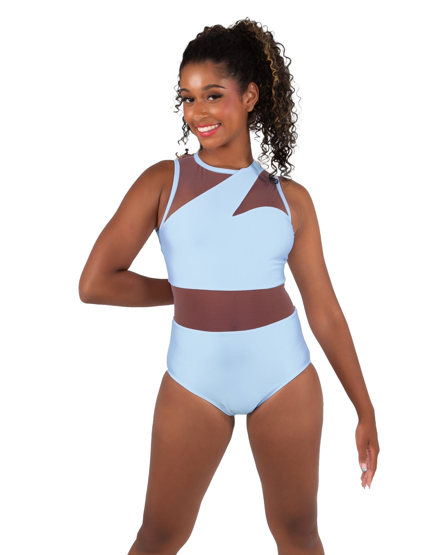 Solid Lycra Ambition Sleeveless Leotard