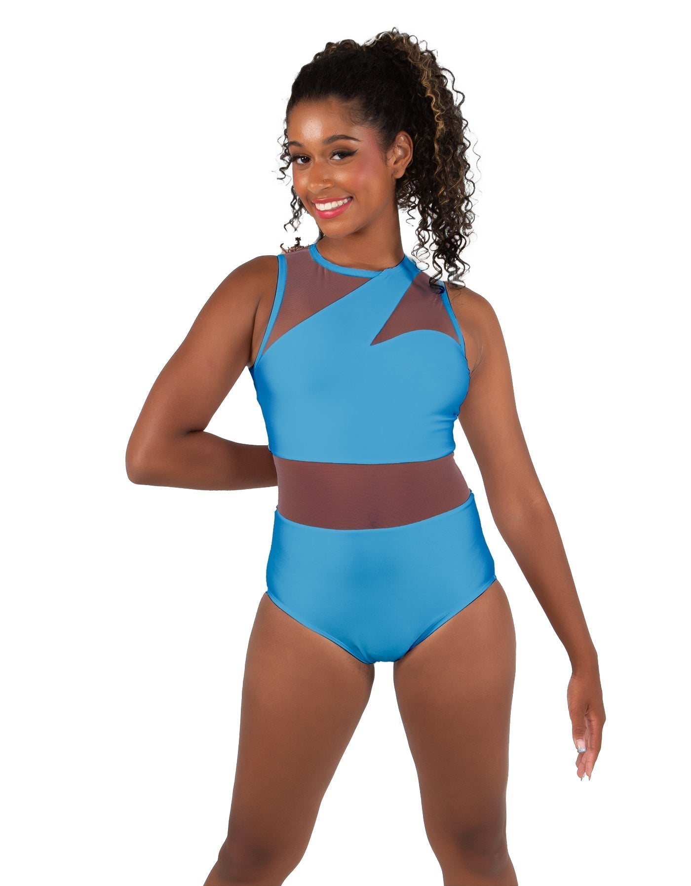 Solid Lycra Ambition Sleeveless Leotard