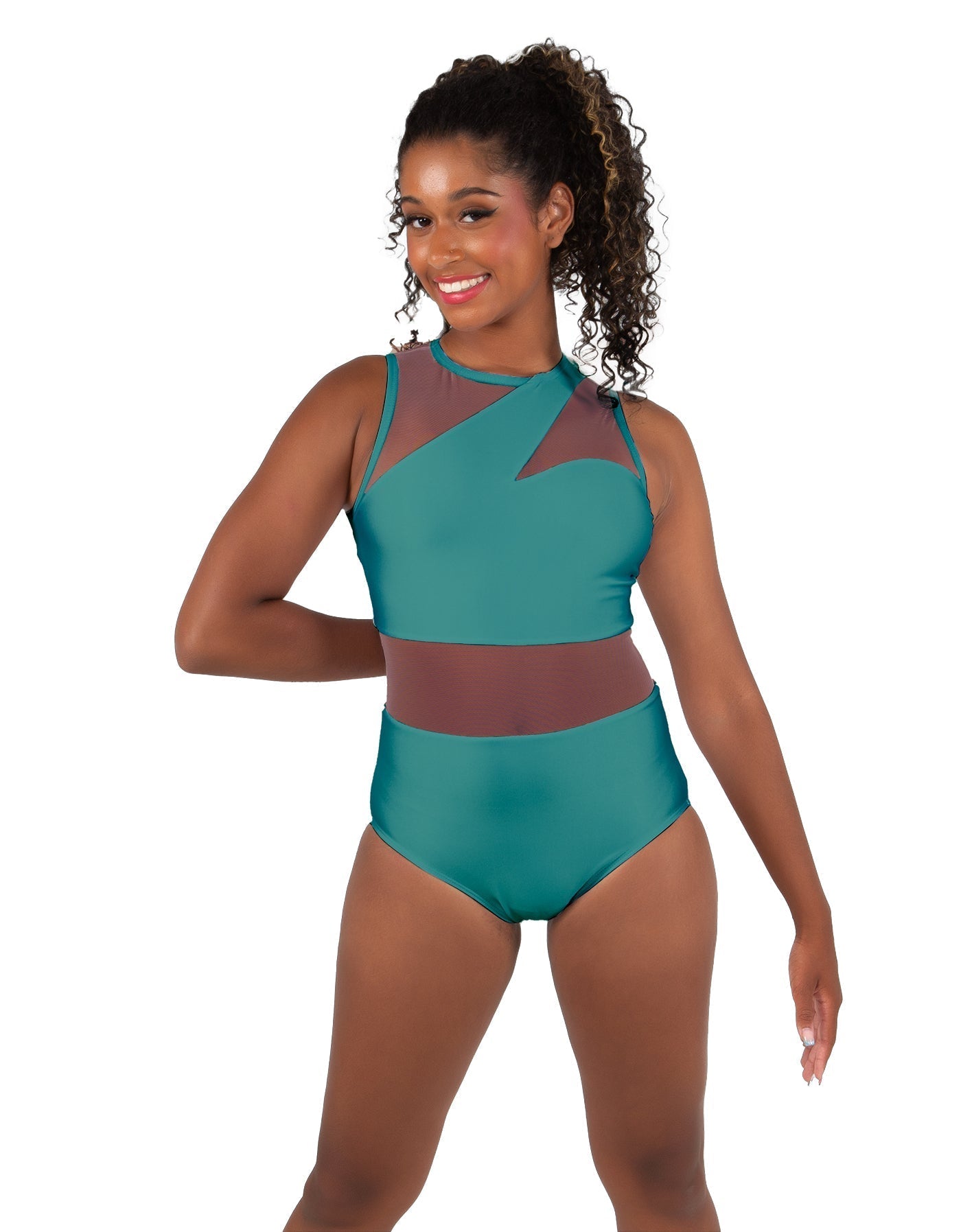 Solid Lycra Ambition Sleeveless Leotard