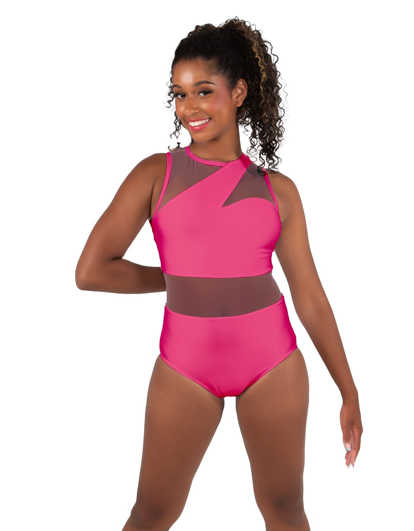 Solid Lycra Ambition Sleeveless Leotard