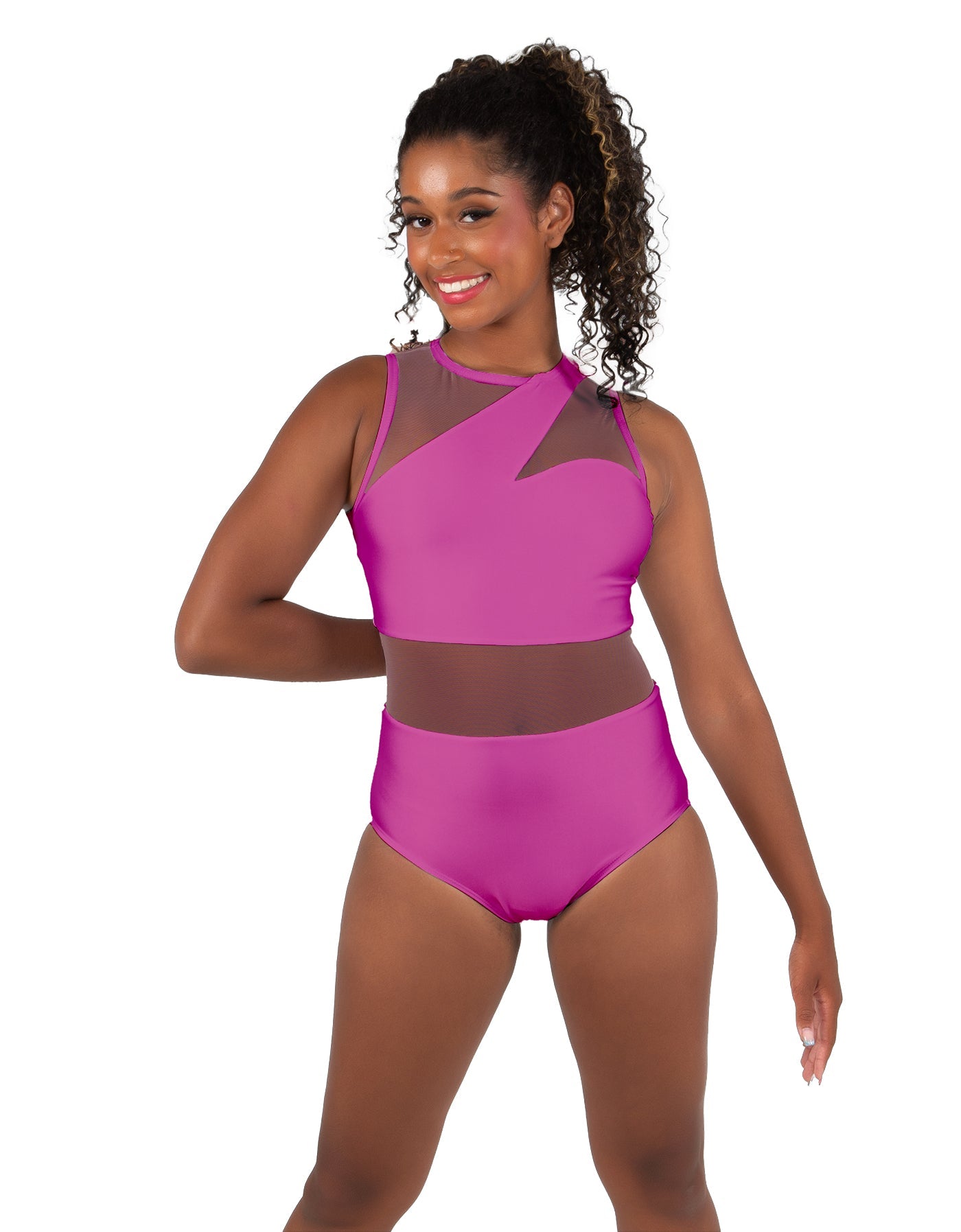 Solid Lycra Ambition Sleeveless Leotard