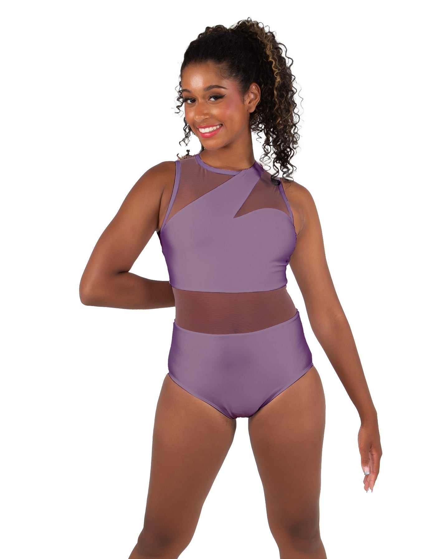 Solid Lycra Ambition Sleeveless Leotard