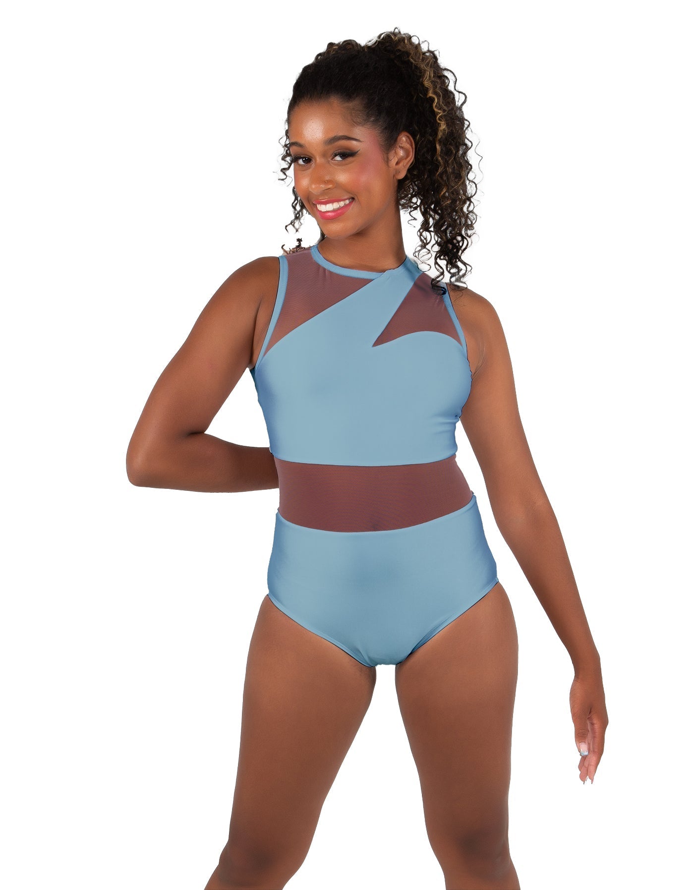 Solid Lycra Ambition Sleeveless Leotard