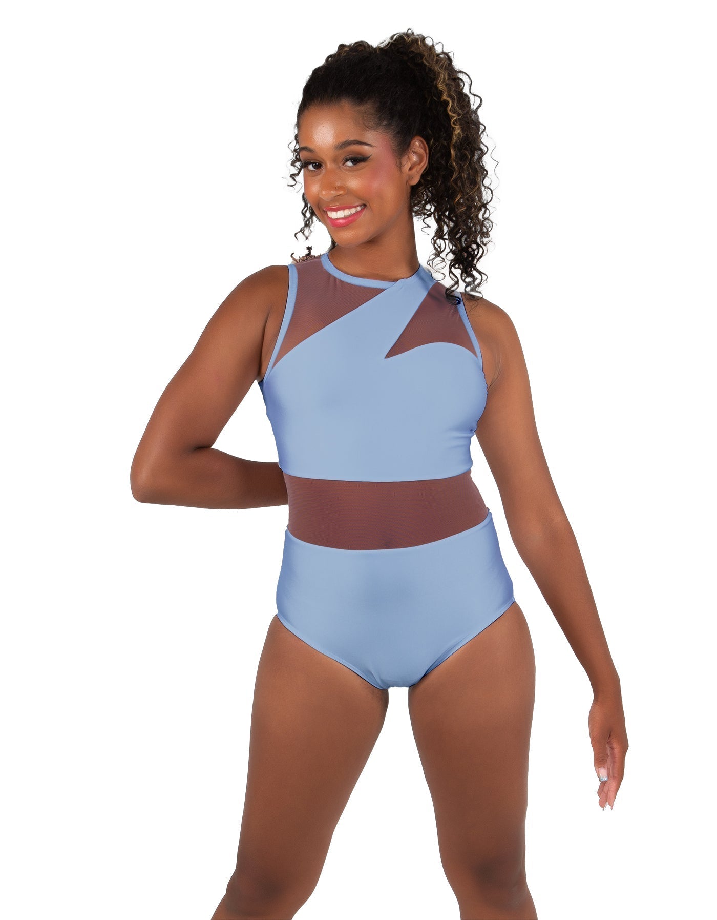 Solid Lycra Ambition Sleeveless Leotard