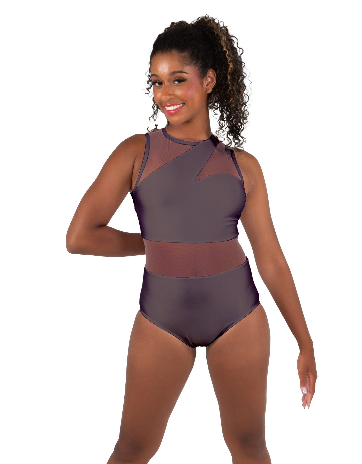 Solid Lycra Ambition Sleeveless Leotard