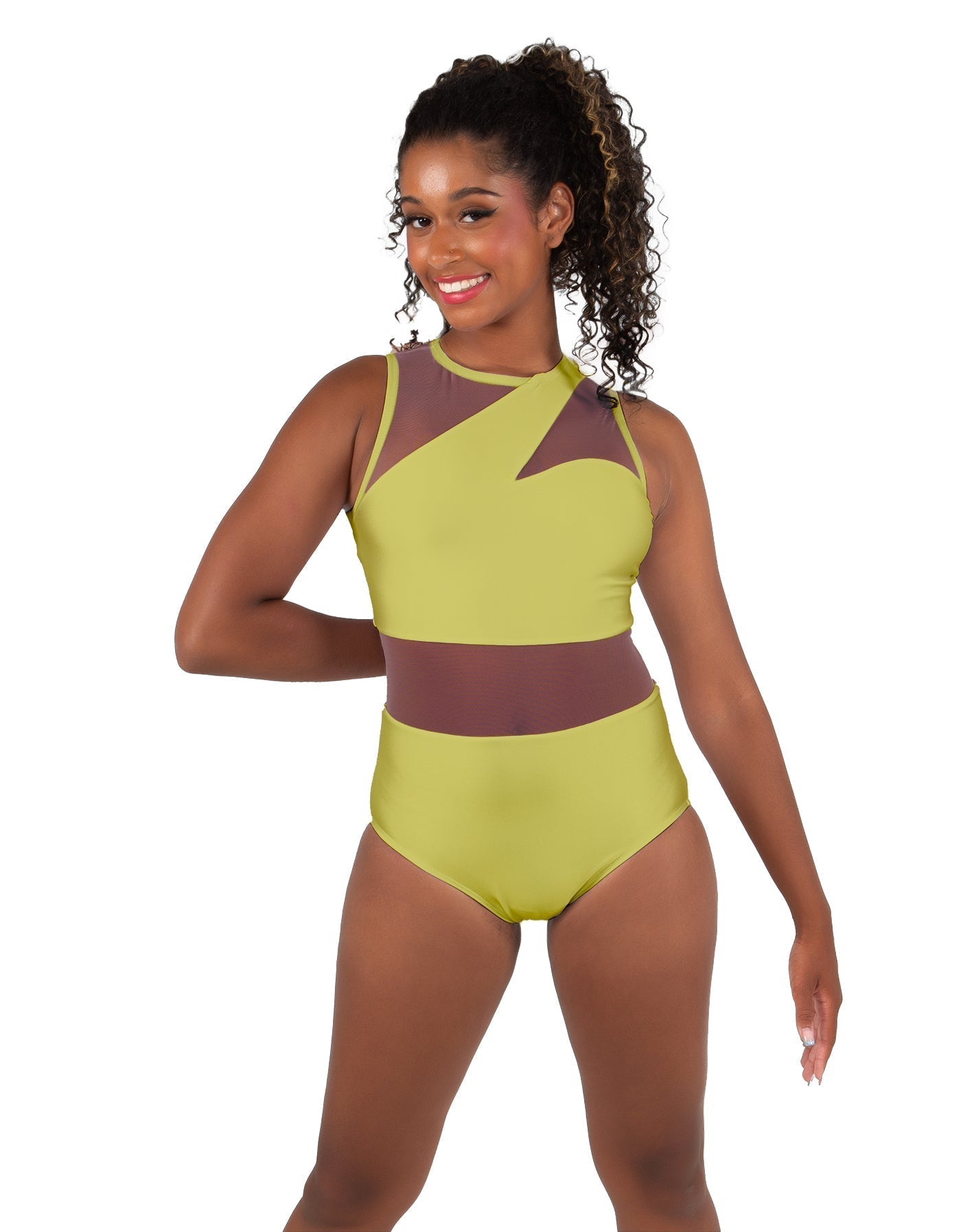 Solid Lycra Ambition Sleeveless Leotard