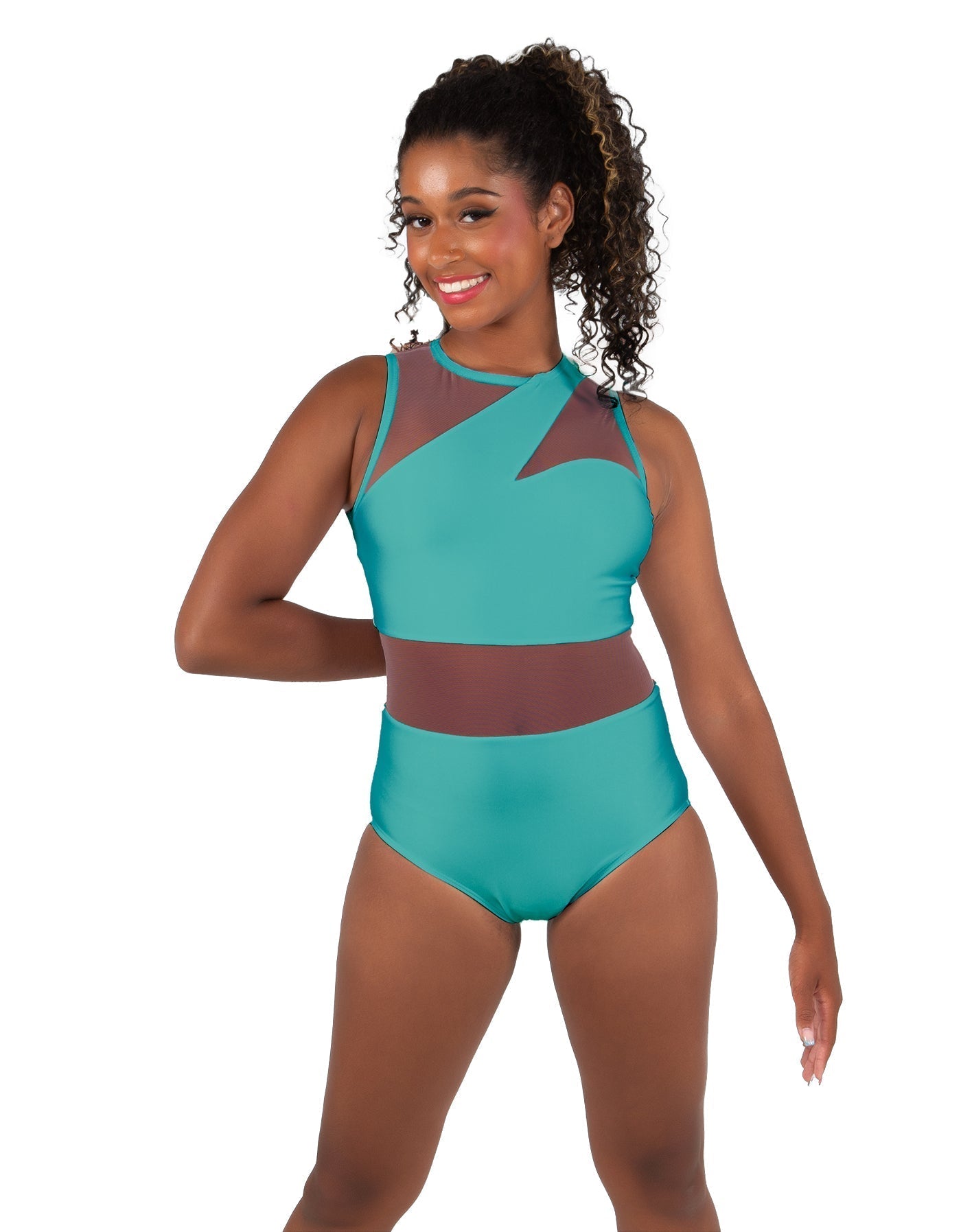 Solid Lycra Ambition Sleeveless Leotard