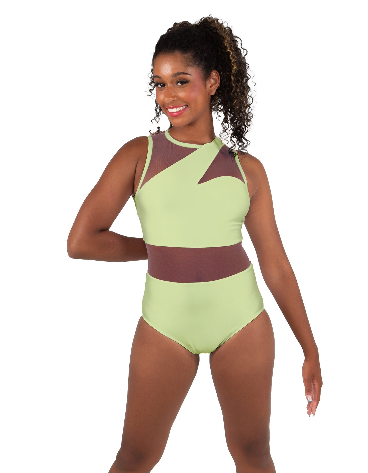 Solid Lycra Ambition Sleeveless Leotard