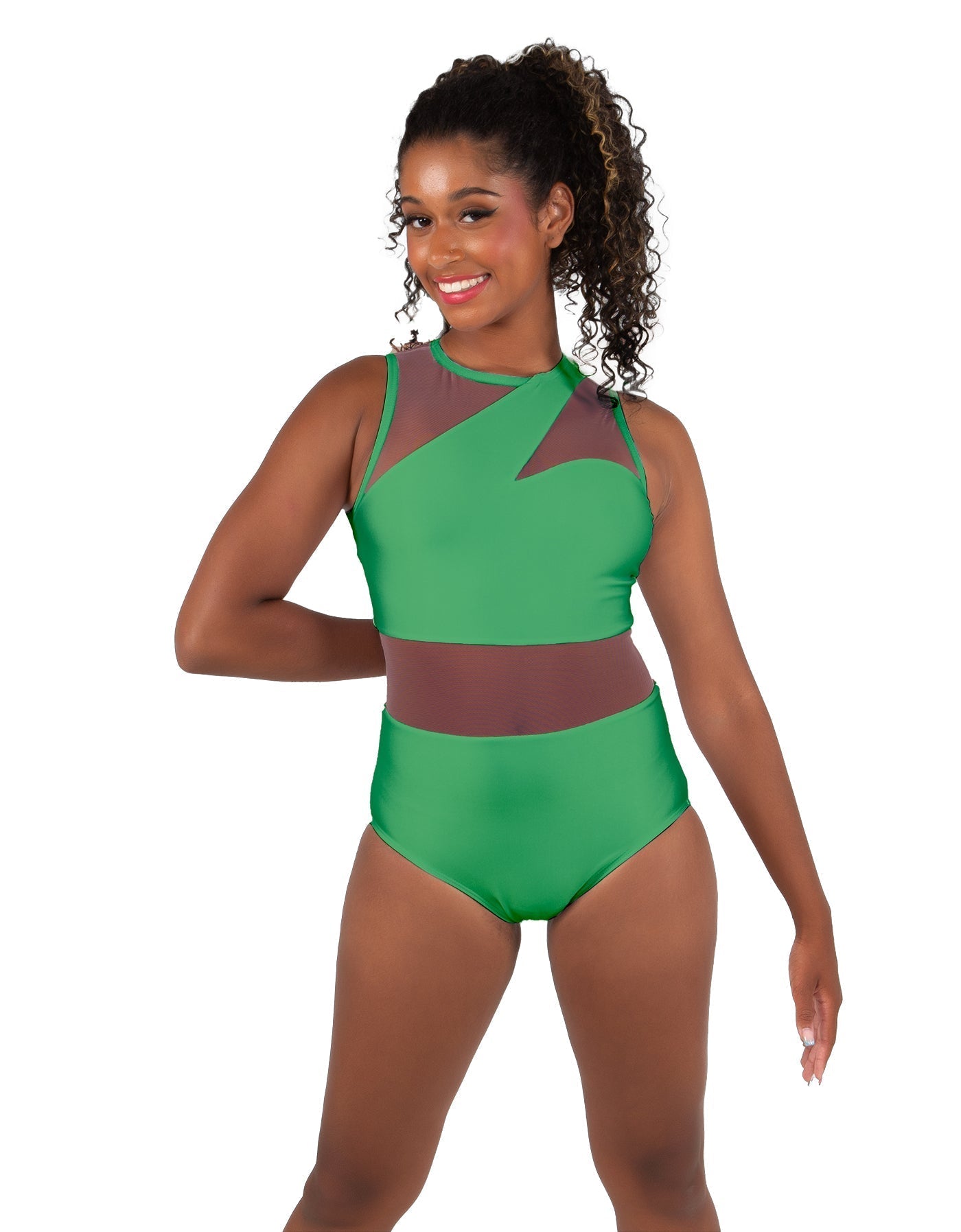 Solid Lycra Ambition Sleeveless Leotard