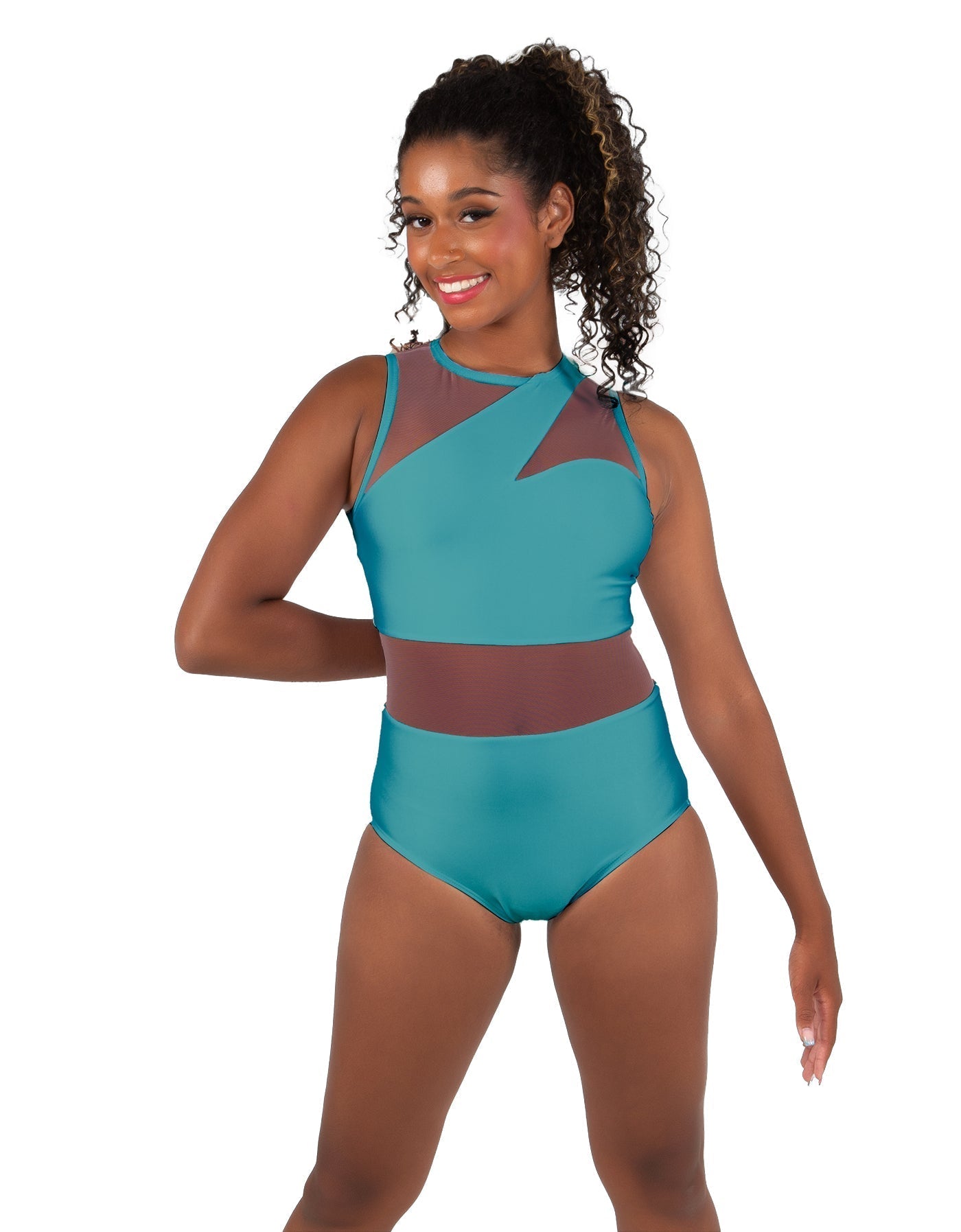 Solid Lycra Ambition Sleeveless Leotard