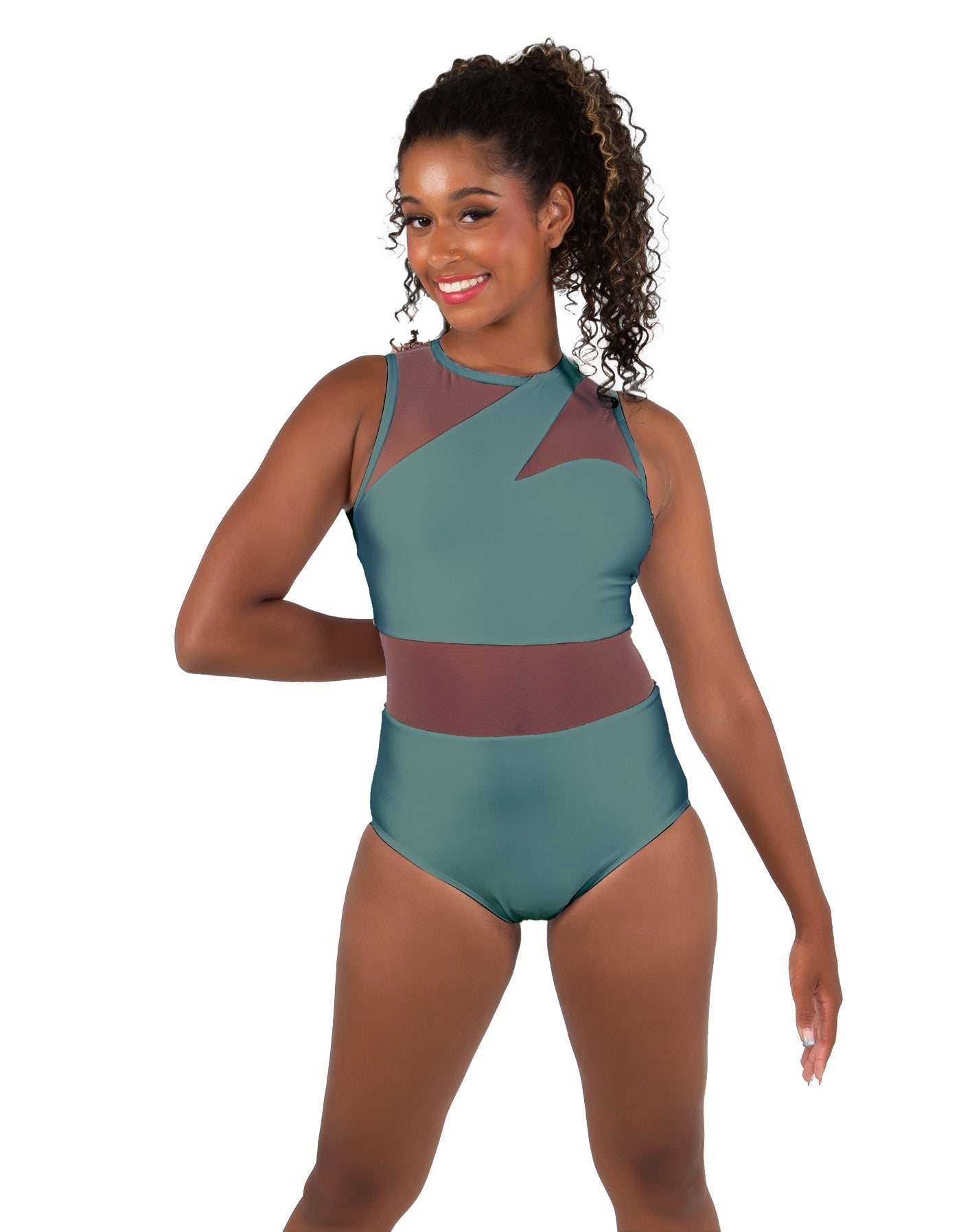 Solid Lycra Ambition Sleeveless Leotard