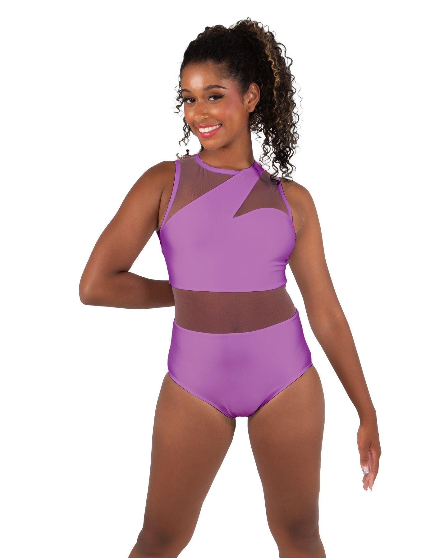 Solid Lycra Ambition Sleeveless Leotard