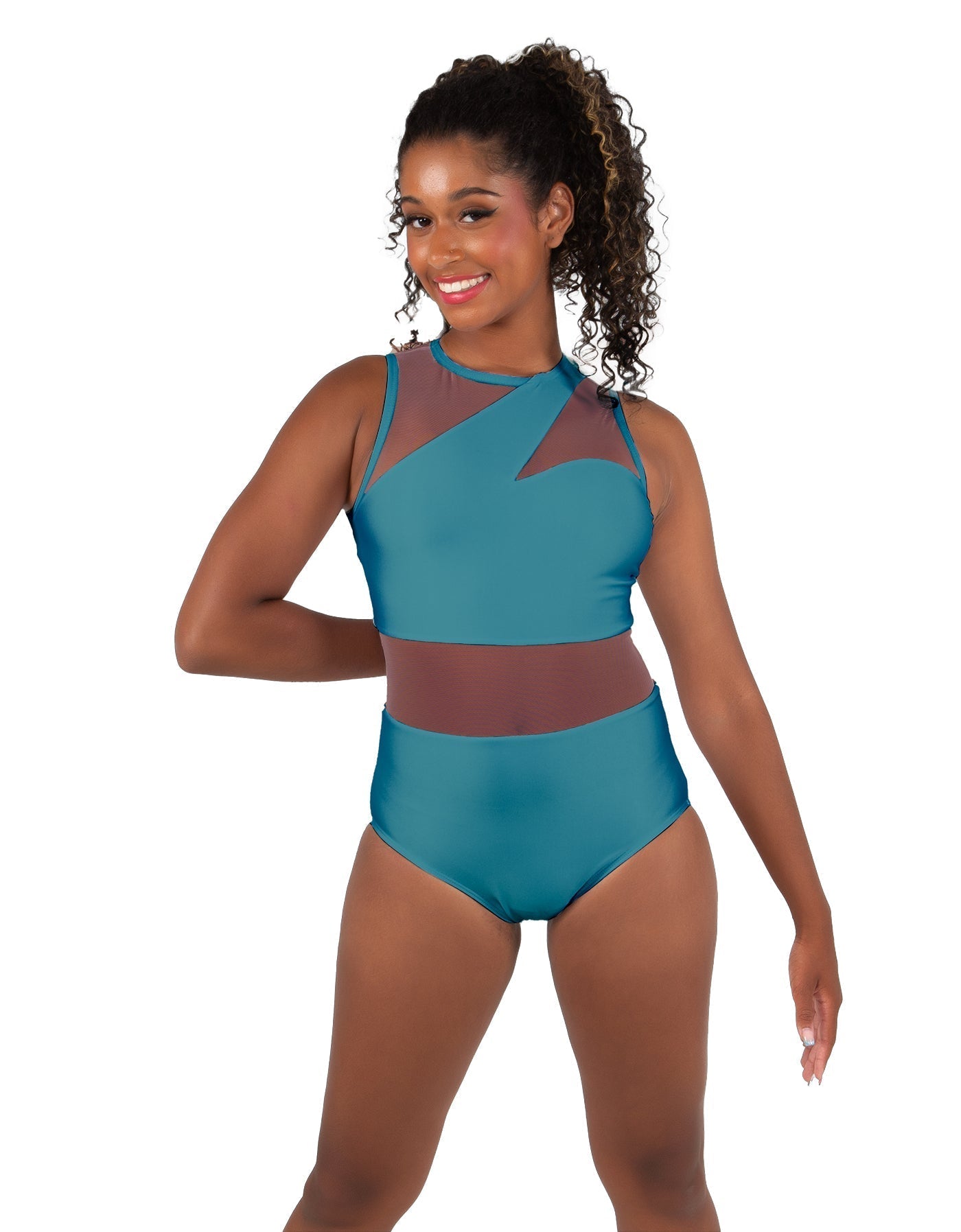 Solid Lycra Ambition Sleeveless Leotard