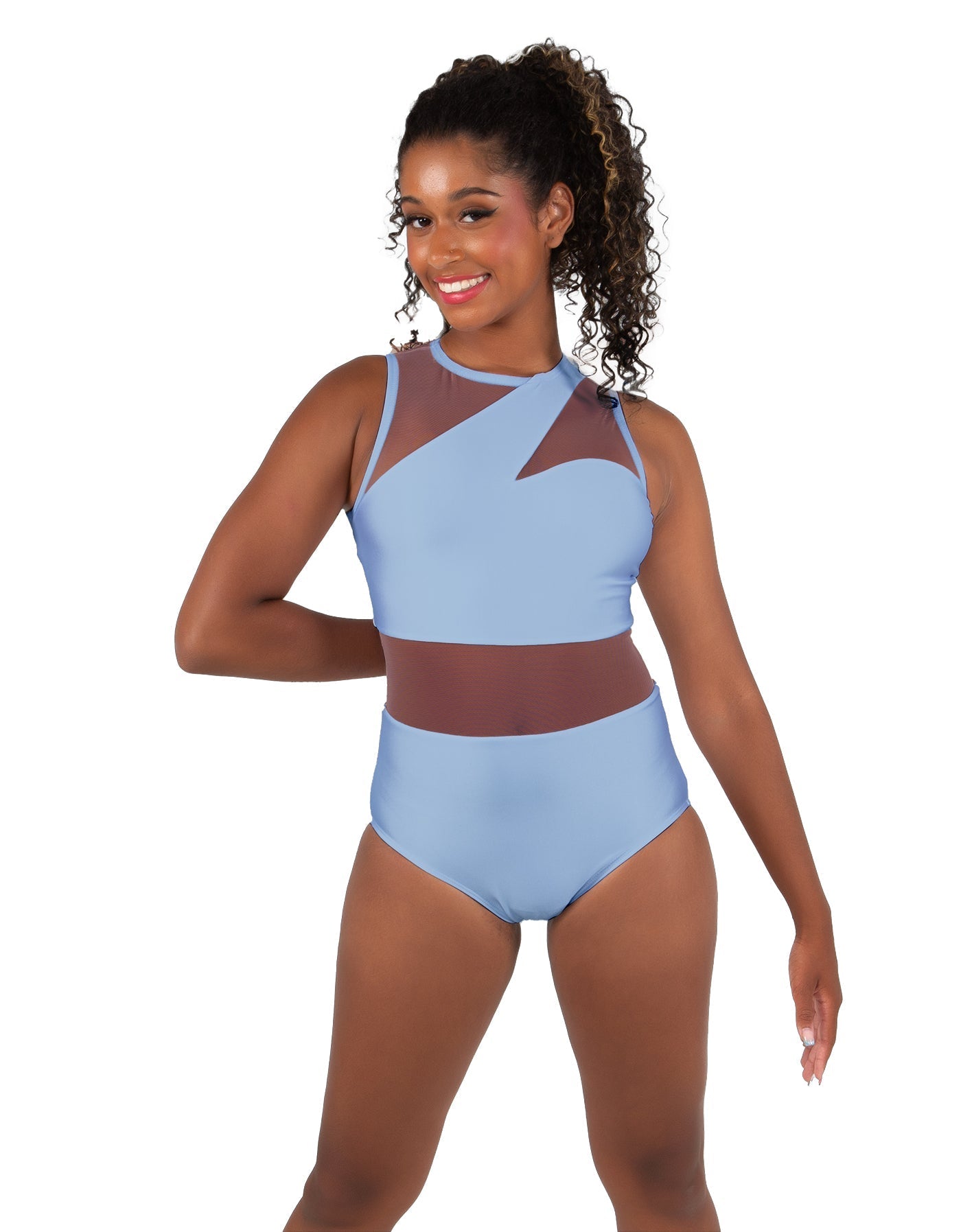 Solid Lycra Ambition Sleeveless Leotard