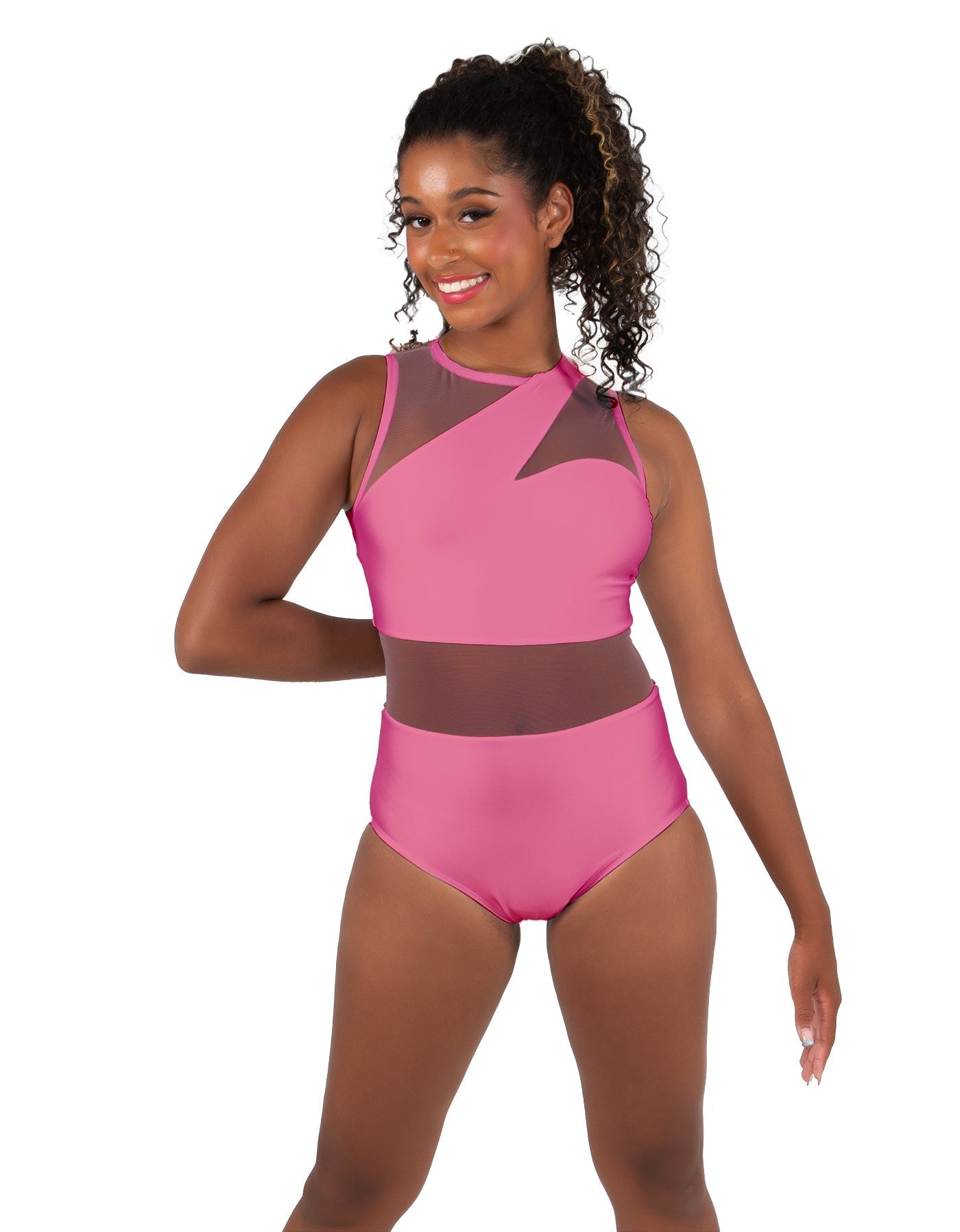 Solid Lycra Ambition Sleeveless Leotard