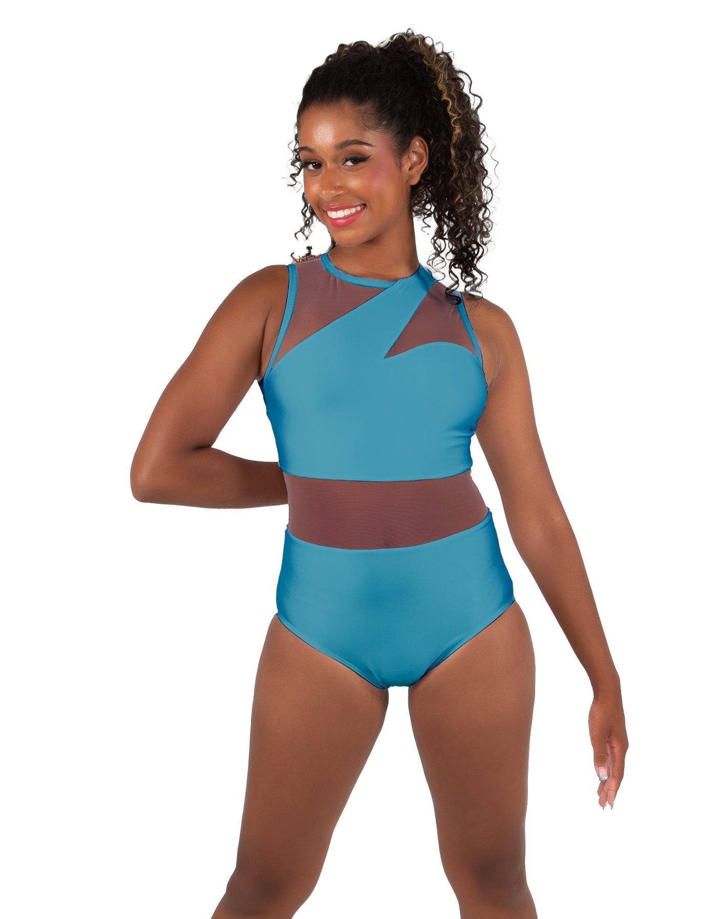 Solid Lycra Ambition Sleeveless Leotard