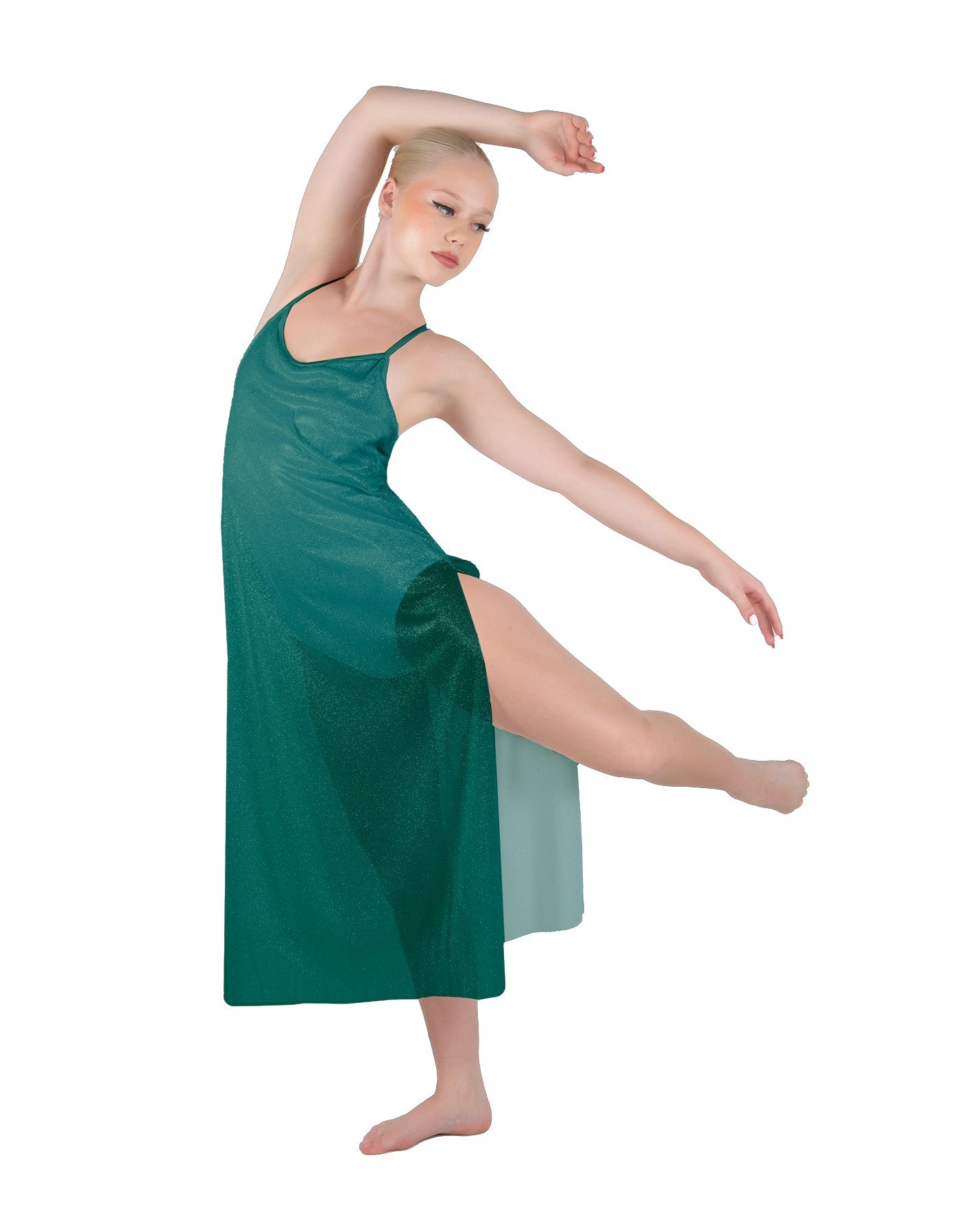 Solid Chiffon Long Panel Dress