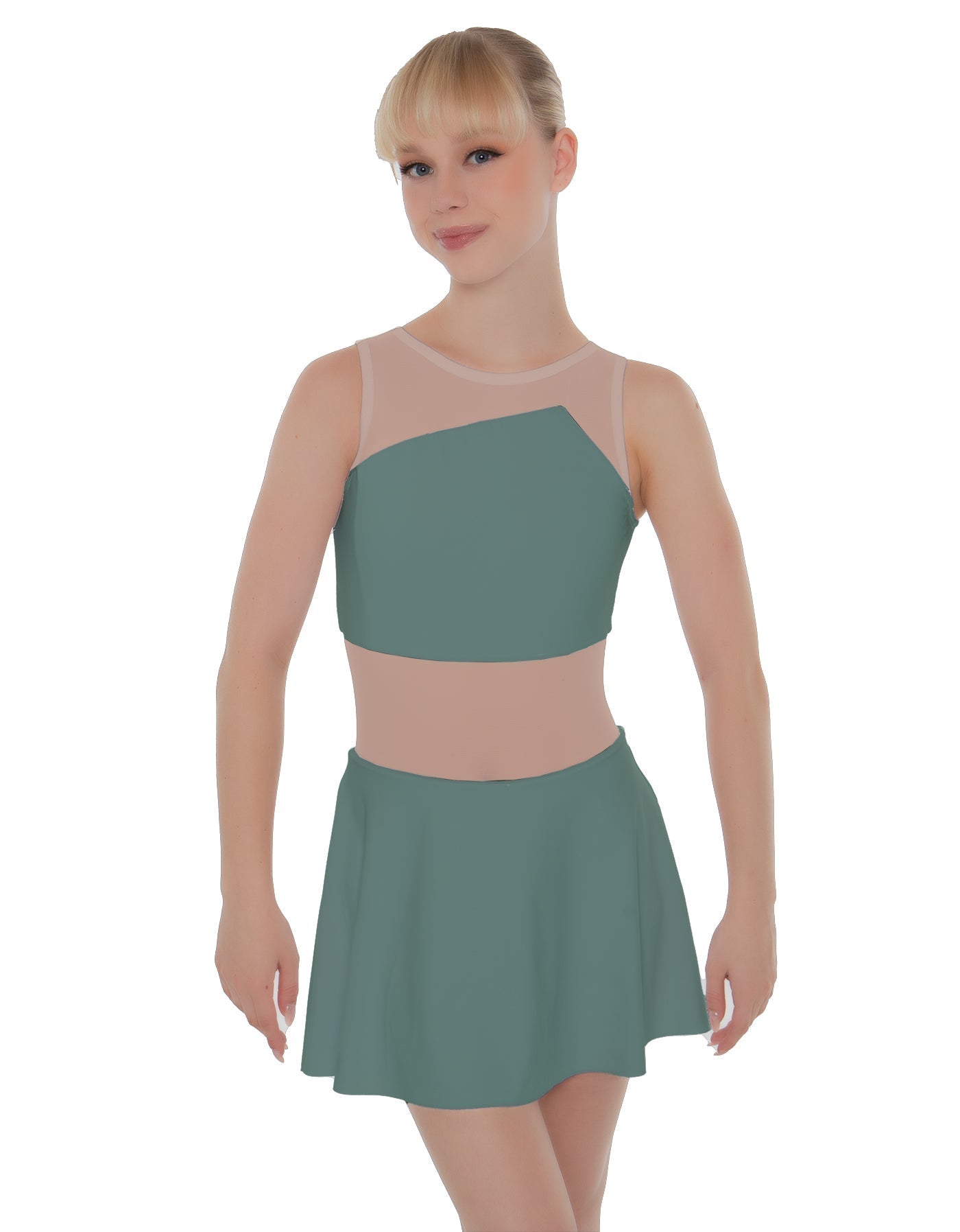 Solid Lycra Defined Dress