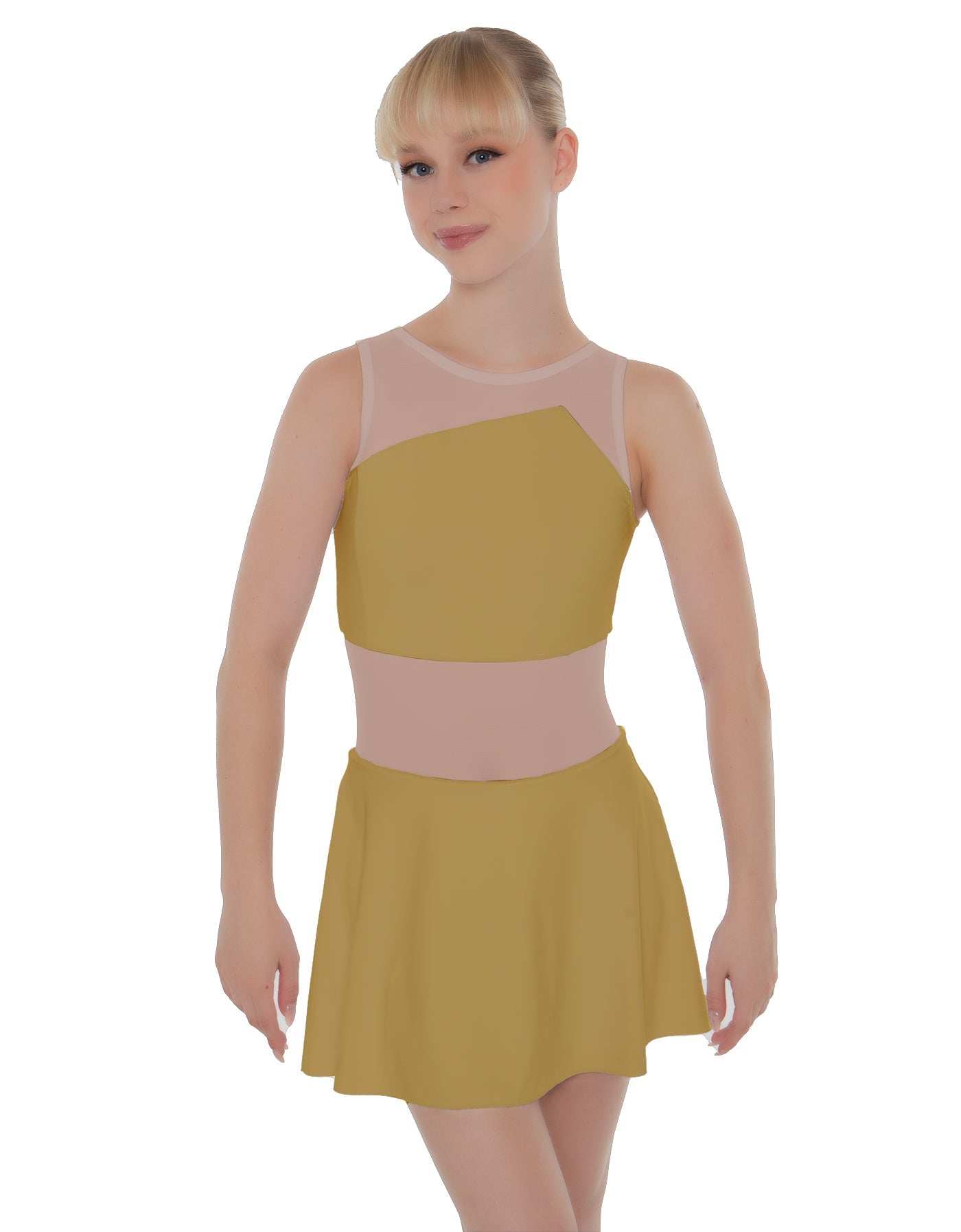Solid Lycra Defined Dress